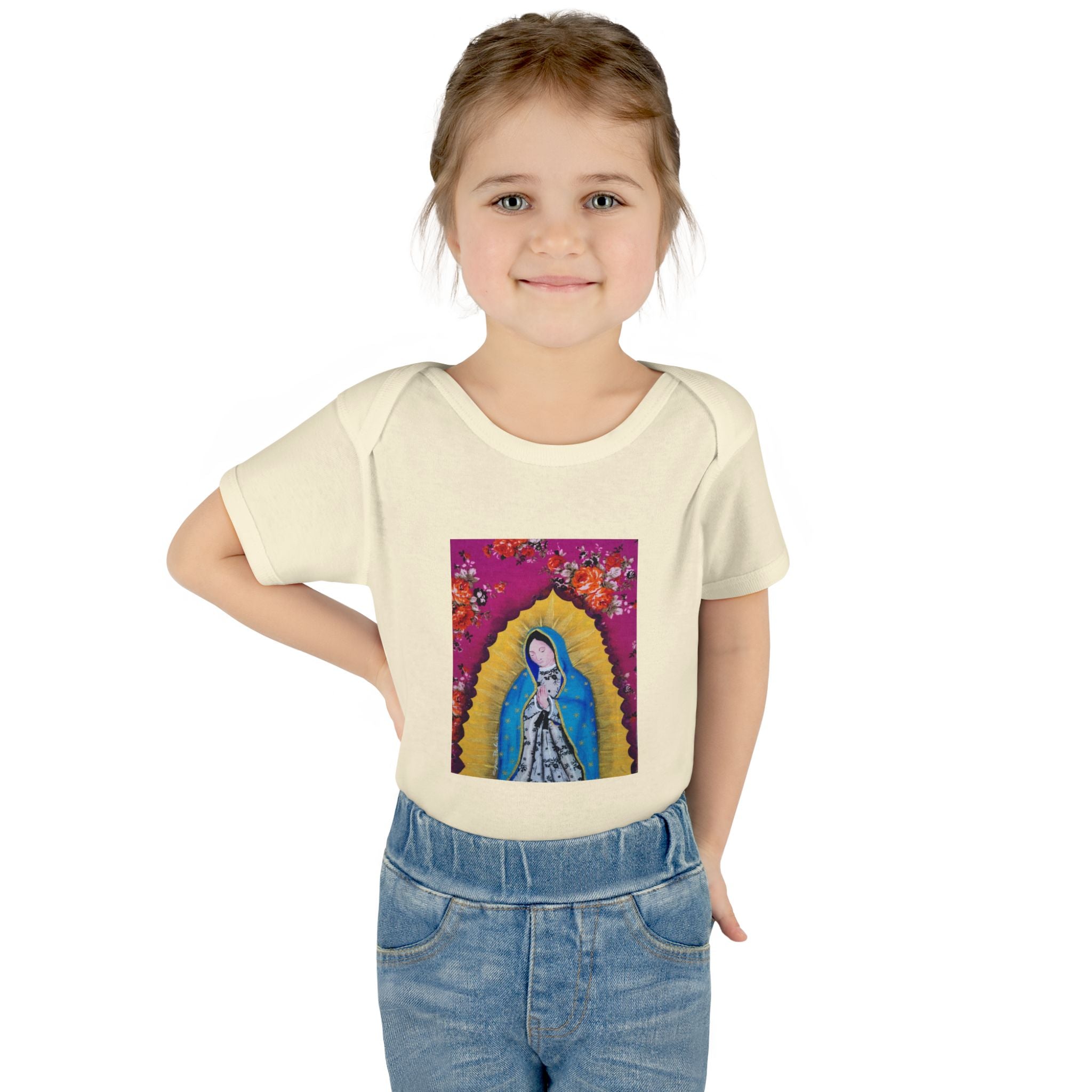 Our Lady of Guadalupe Baby Bodysuit – Infant Catholic Religious Onesie