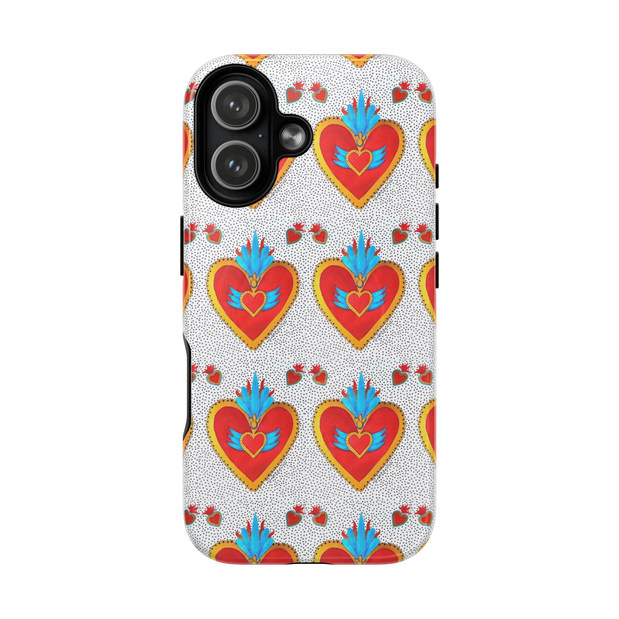 Phone Case - Colorful Sacred Heart Magnetic Tough Case