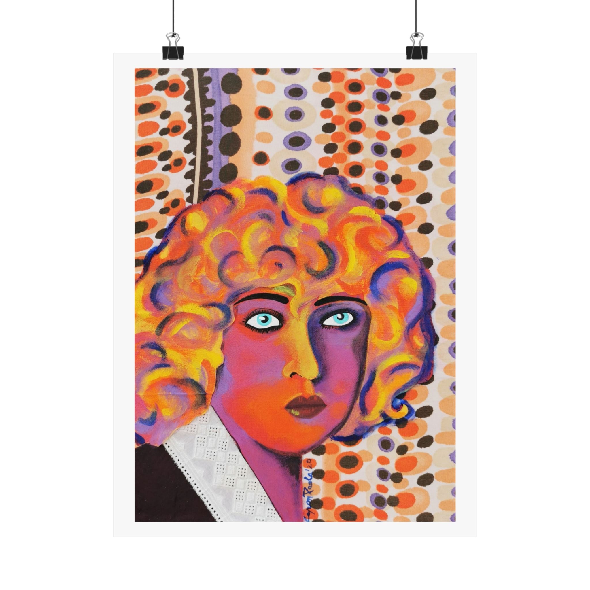 Matte Poster — Retro Pop Nahui Olin Portrait Art Print