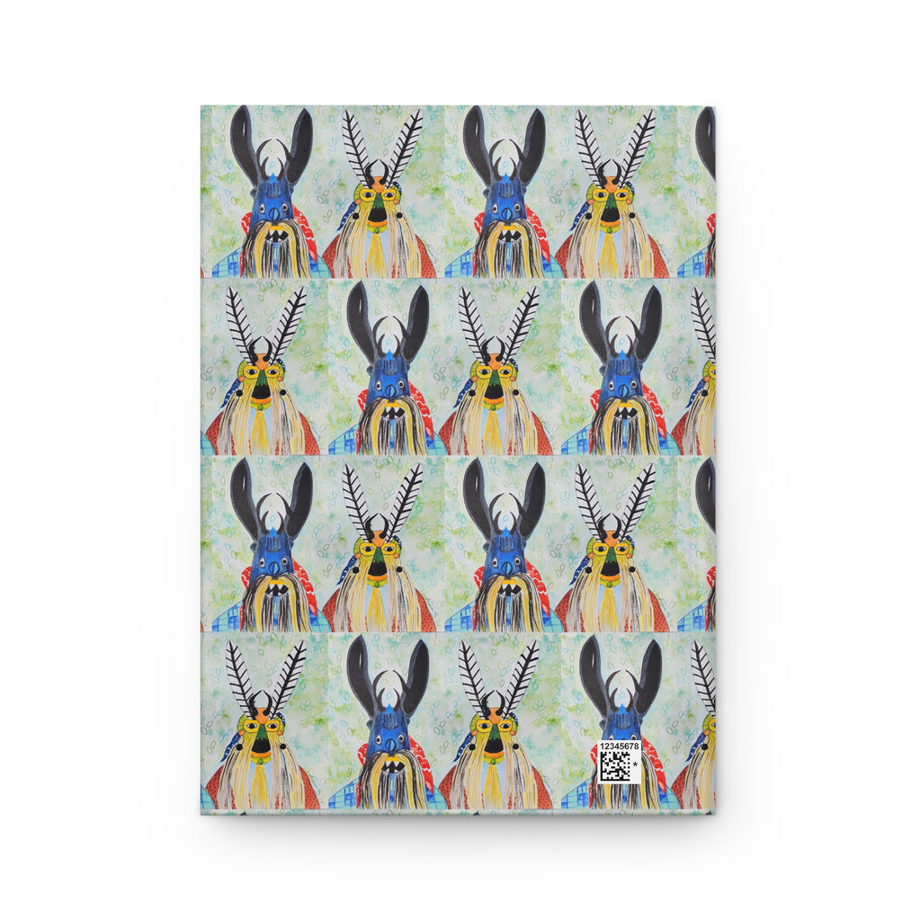 Colorful Antlered Animal Hardcover Journal — Whimsical Wildlife Notebook for Sketching, Journaling & Gifts