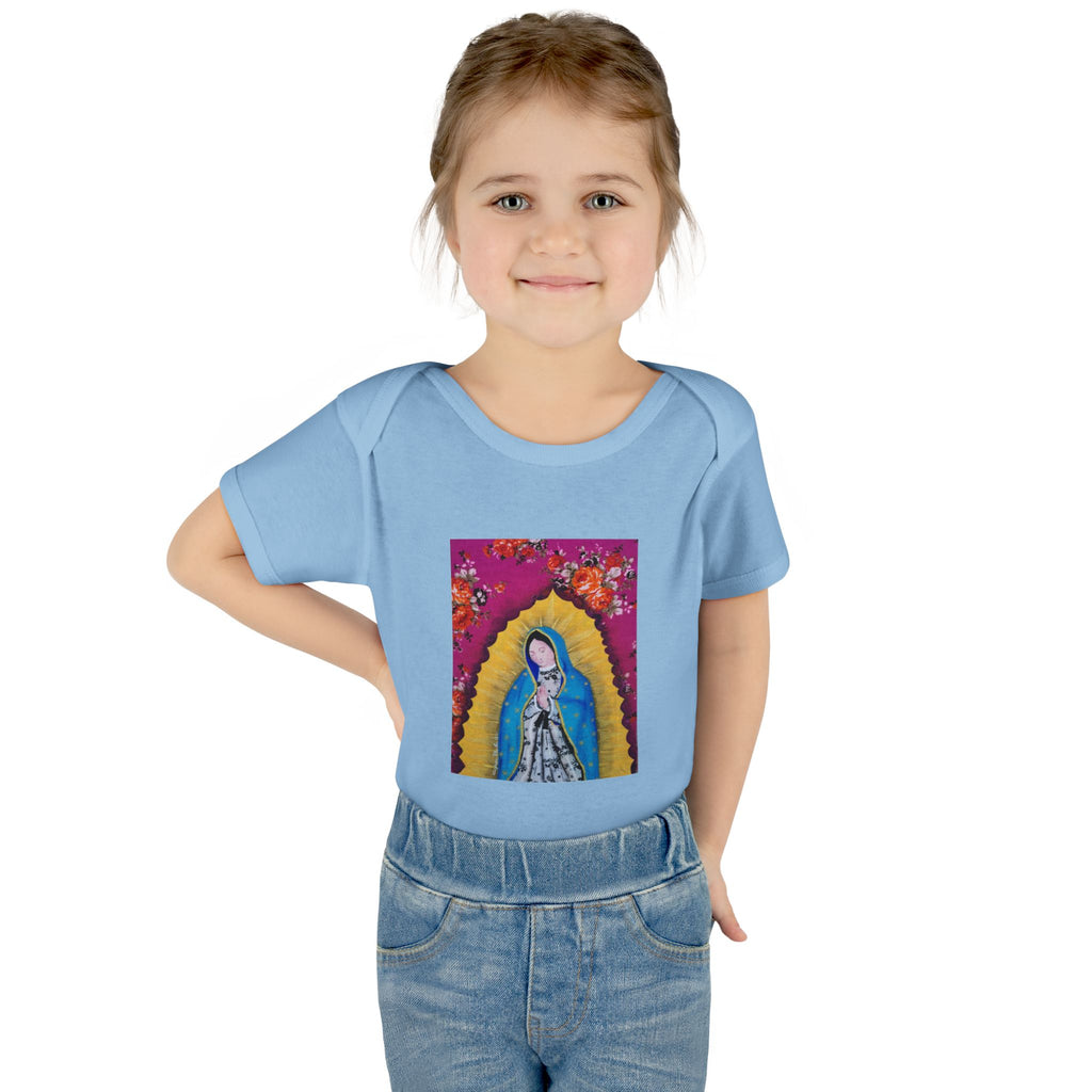 Our Lady of Guadalupe Baby Bodysuit – Infant Catholic Religious Onesie