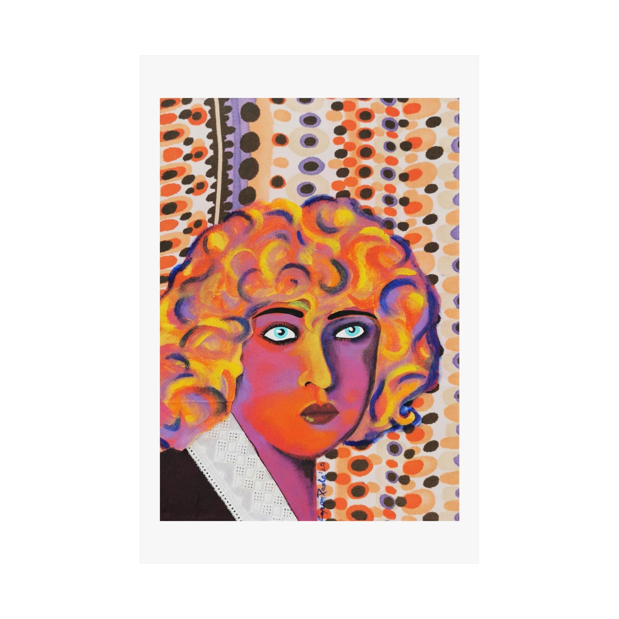 Matte Poster — Retro Pop Nahui Olin Portrait Art Print