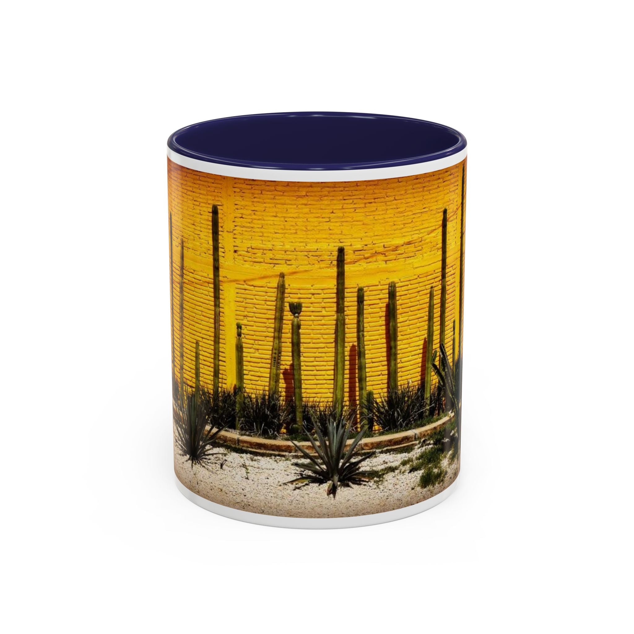 Desert Sunset Coffee Mug — Saguaro Cactus Accent Mug (11/15 oz)