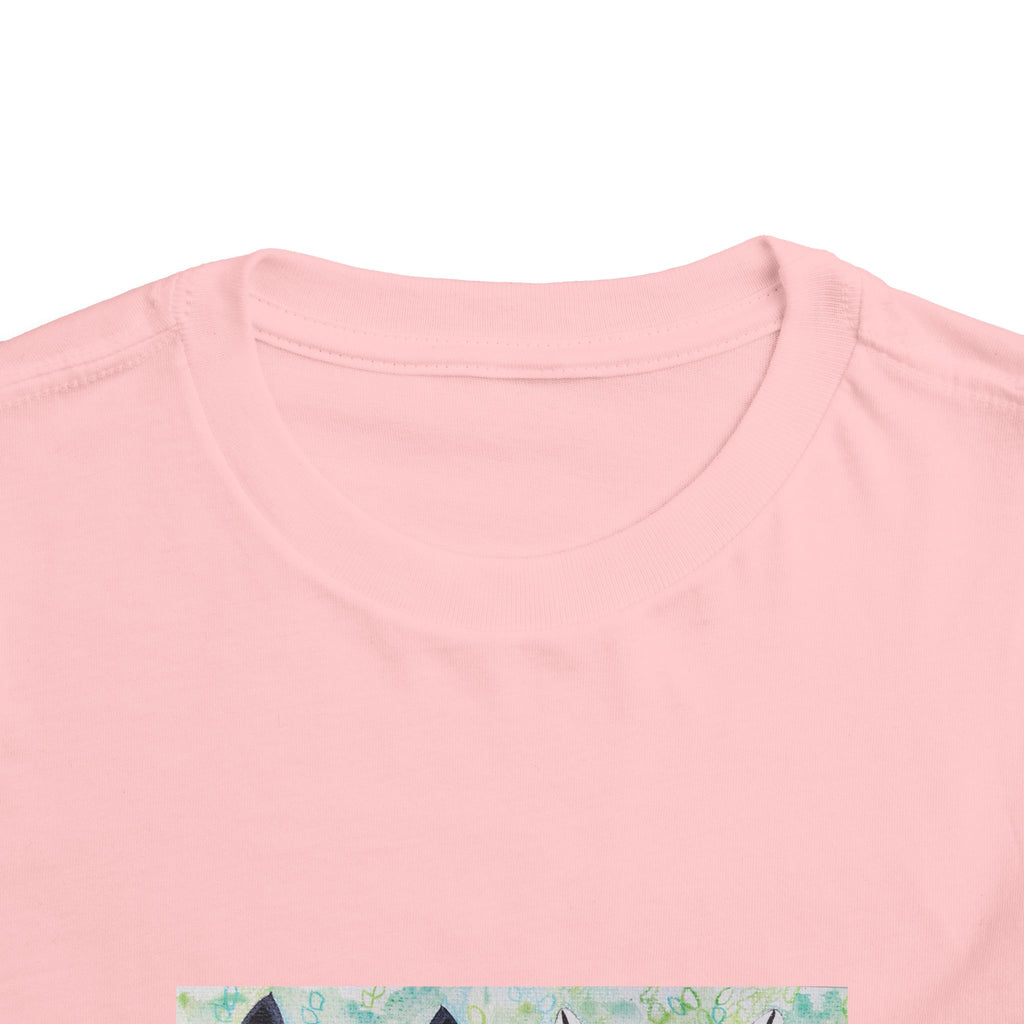 Toddler Tee — Colorful Folk Deer Illustration Kids Shirt