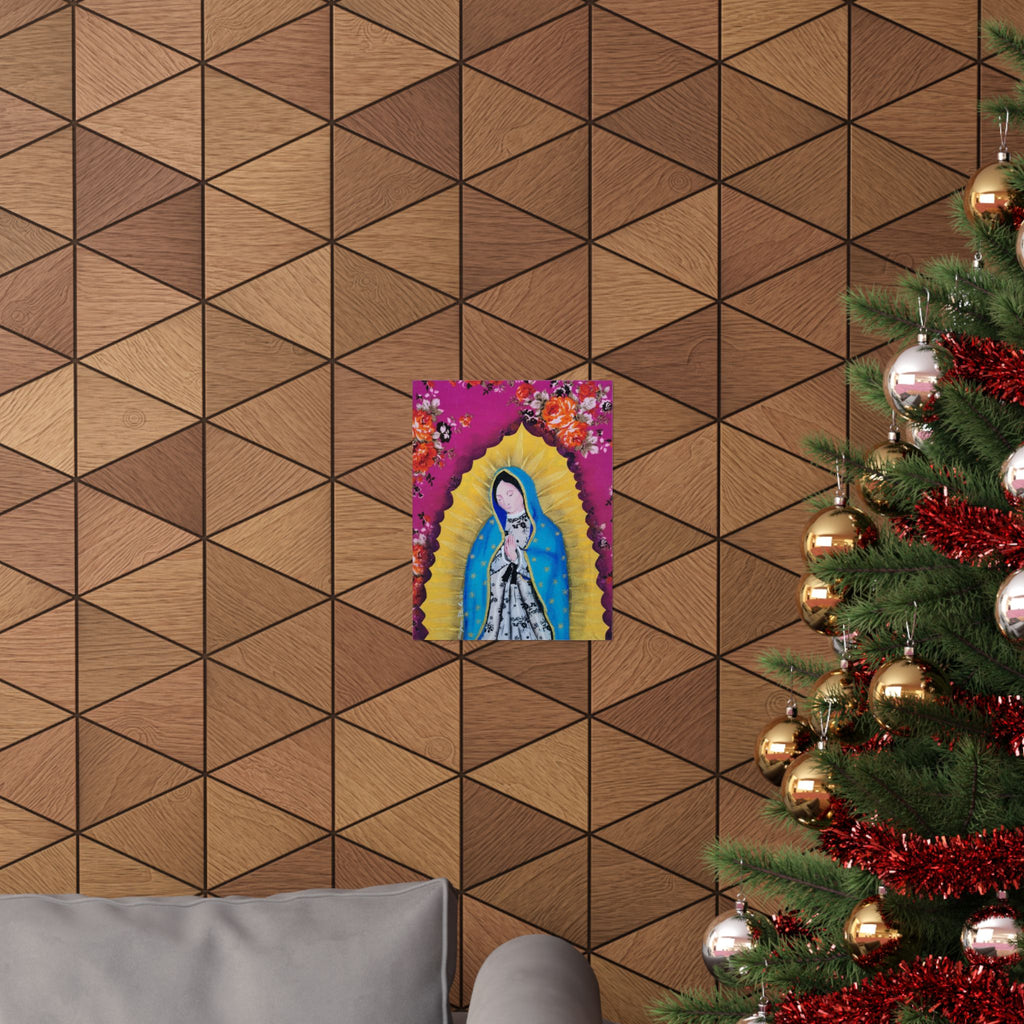 Our Lady of Guadalupe Poster — Matte Vertical Religious Wall Art