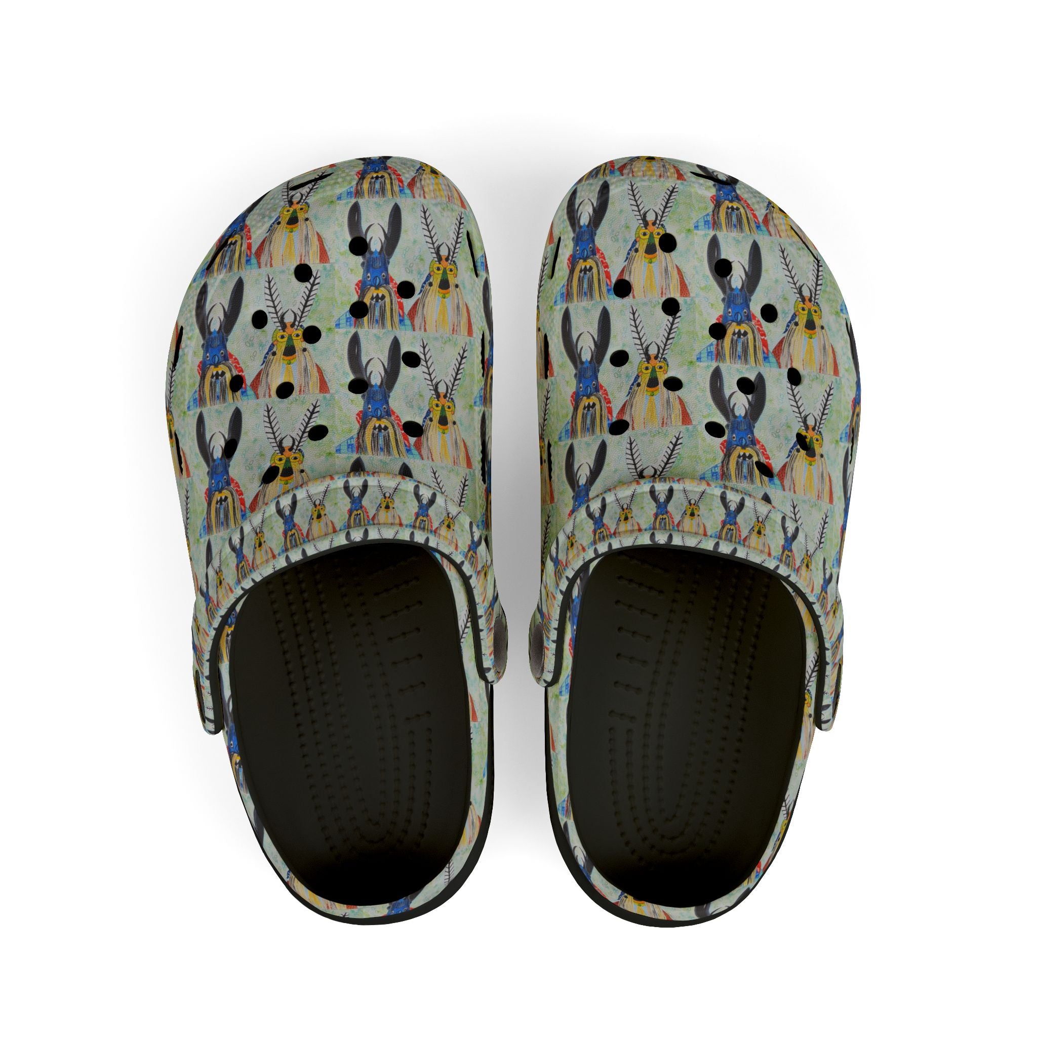 Kids Bunny Pattern EVA Foam Clogs — Colorful Animal Cartoon Slip-Ons