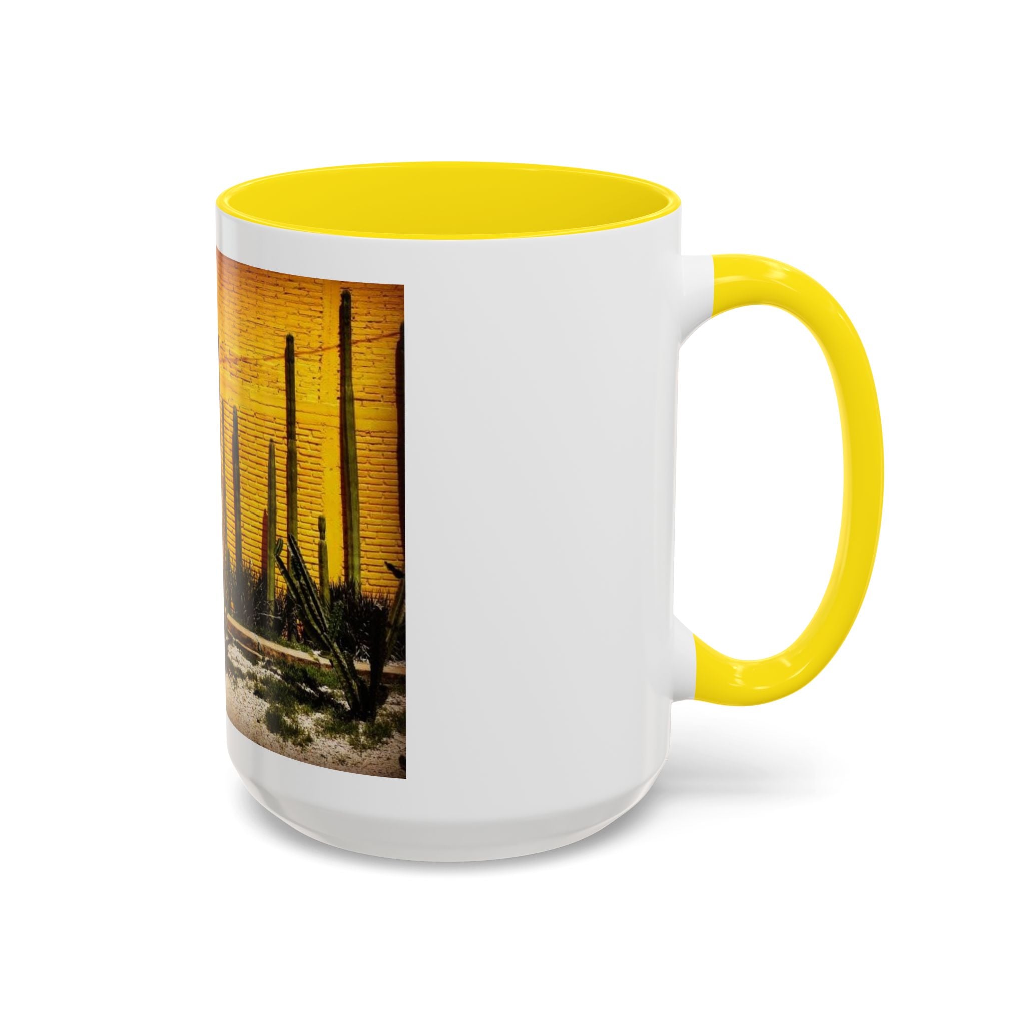 Desert Sunset Coffee Mug — Saguaro Cactus Accent Mug (11/15 oz)