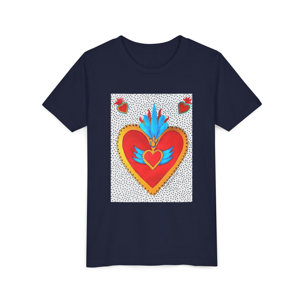 T-shirt enfant - T-shirt enfant graphique Cœur sacré coloré