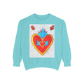 Sacred Heart Sweatshirt — Colorful Folk Art Heart Crewneck