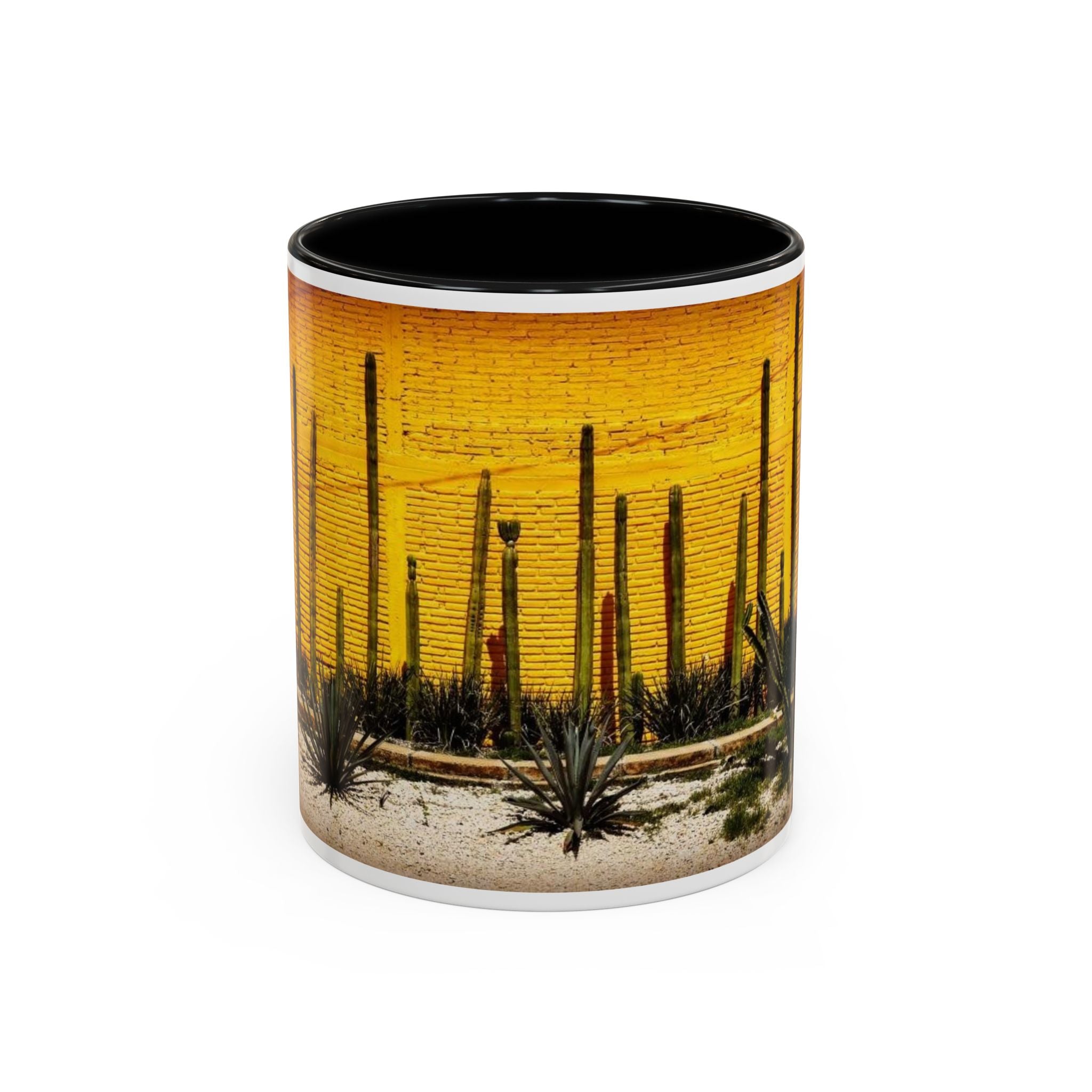 Desert Sunset Coffee Mug — Saguaro Cactus Accent Mug (11/15 oz)