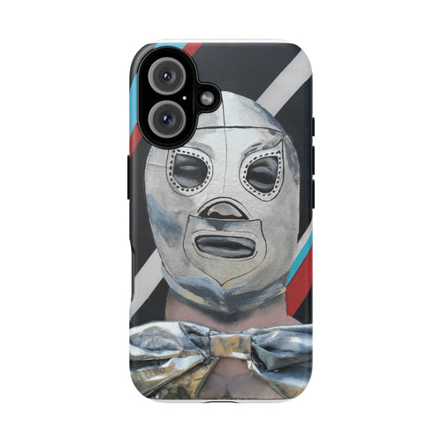 "El Santo" Luchador Mask Phone Case — Retro Mexican Wrestling Design