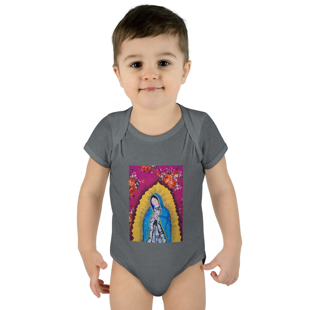 Our Lady of Guadalupe Baby Bodysuit – Infant Catholic Religious Onesie