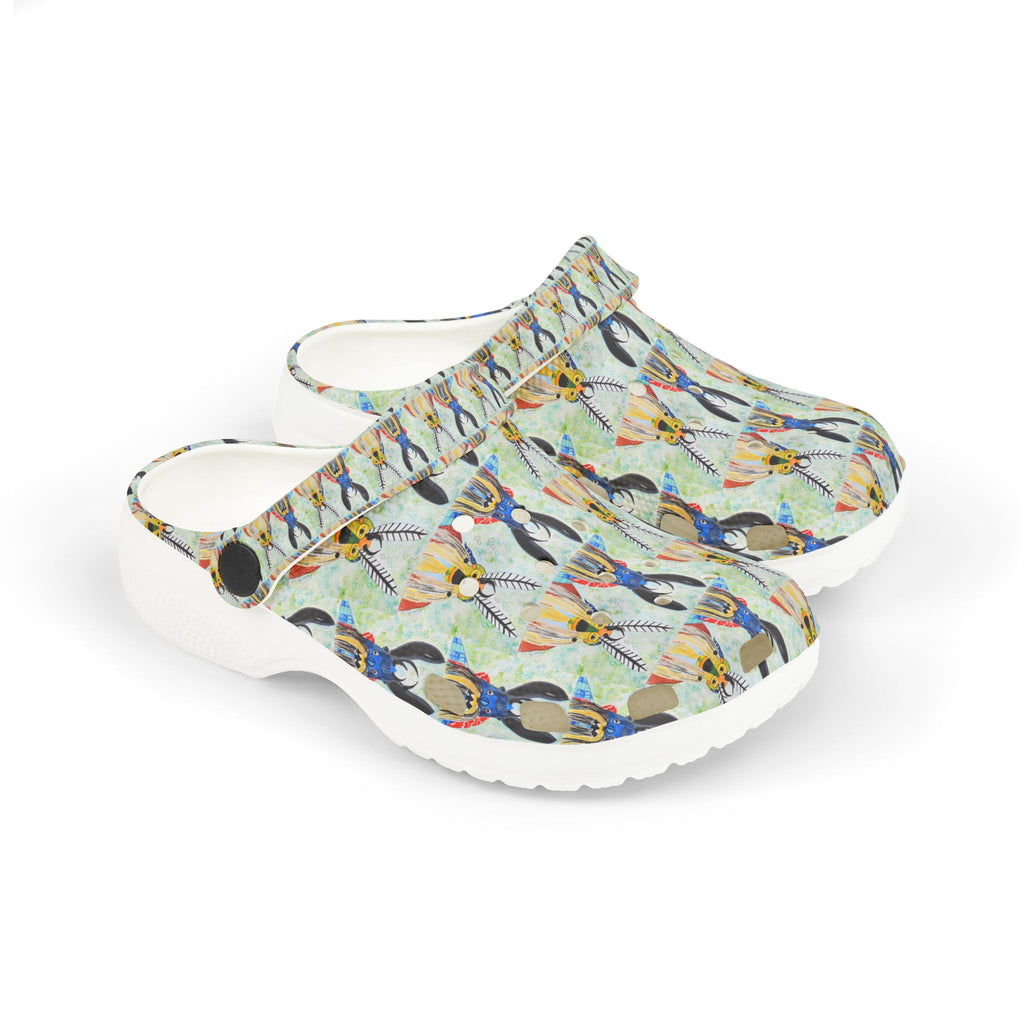 Kids Bunny Pattern EVA Foam Clogs — Colorful Animal Cartoon Slip-Ons