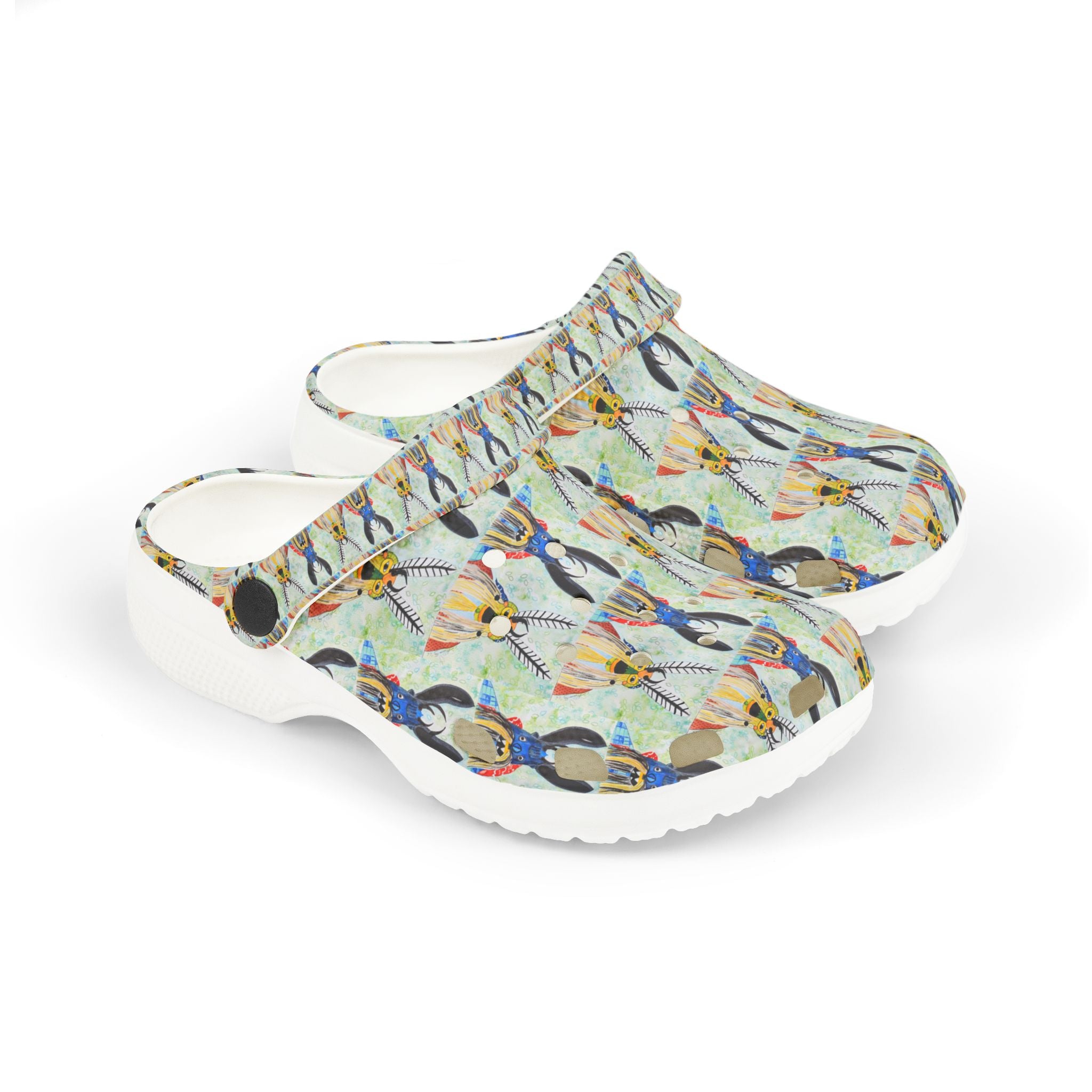 Kids Bunny Pattern EVA Foam Clogs — Colorful Animal Cartoon Slip-Ons