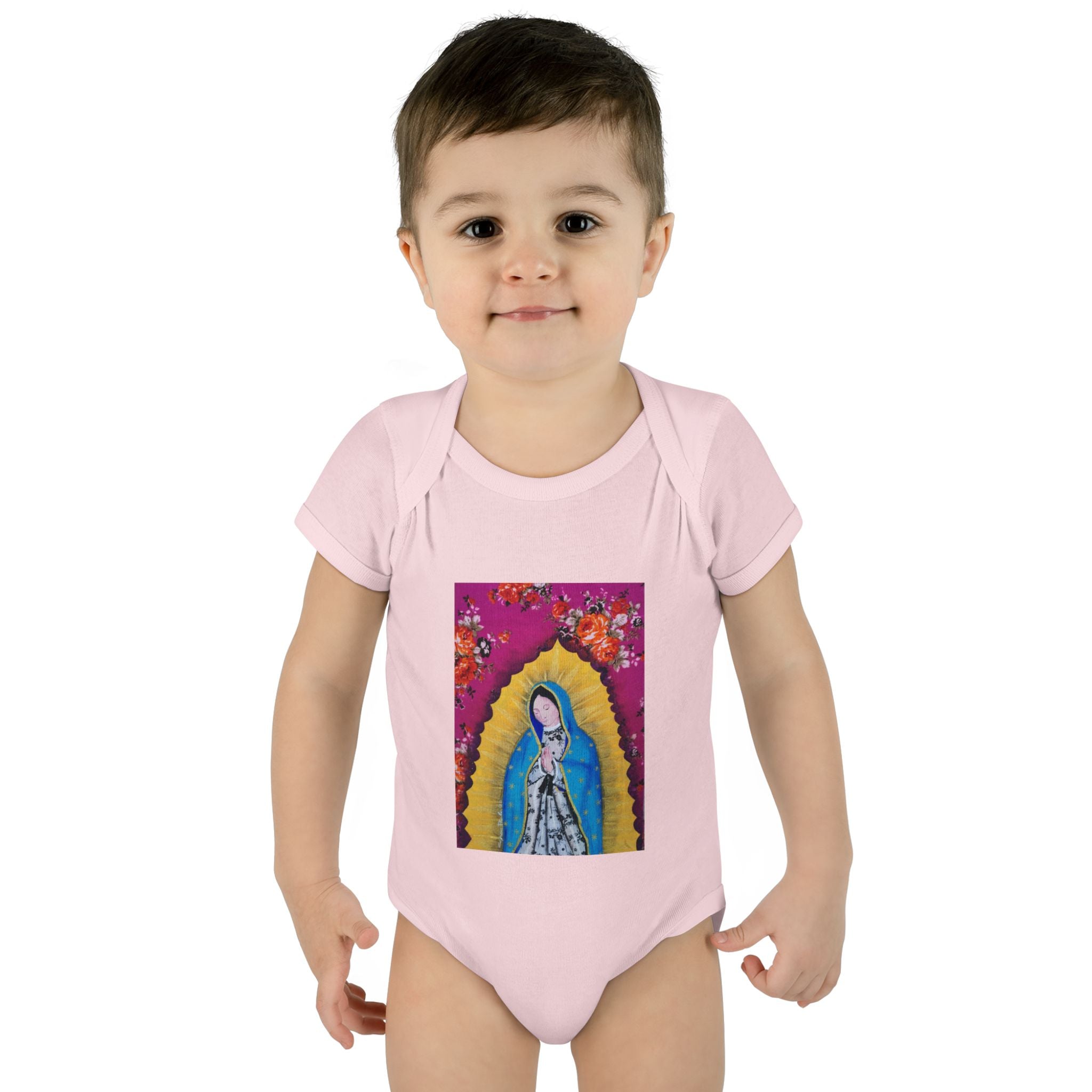 Our Lady of Guadalupe Baby Bodysuit – Infant Catholic Religious Onesie