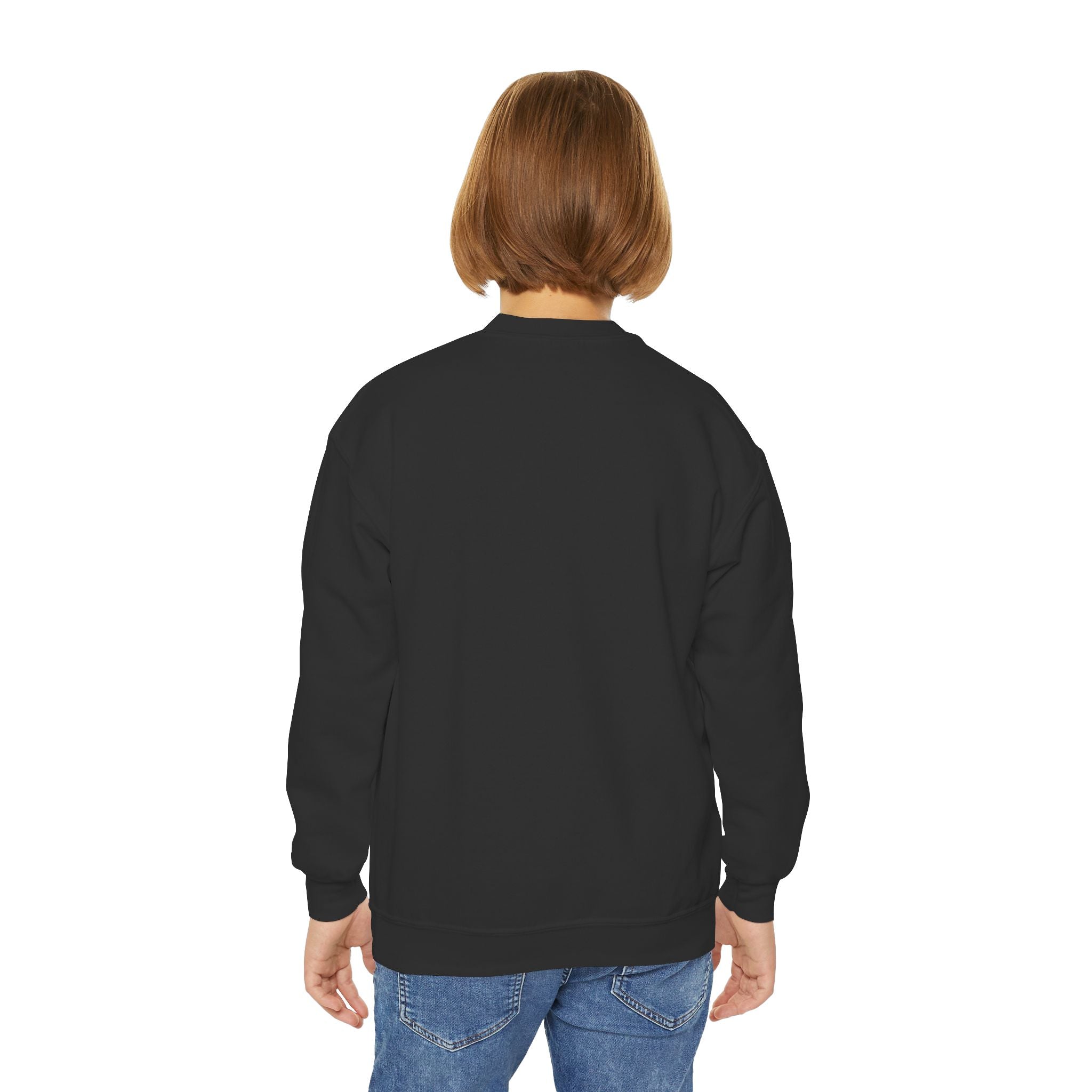 "Corazon de hojalata" Youth Crewneck Sweatshirt — Bright Sacred Heart Graphic Tee for Kids
