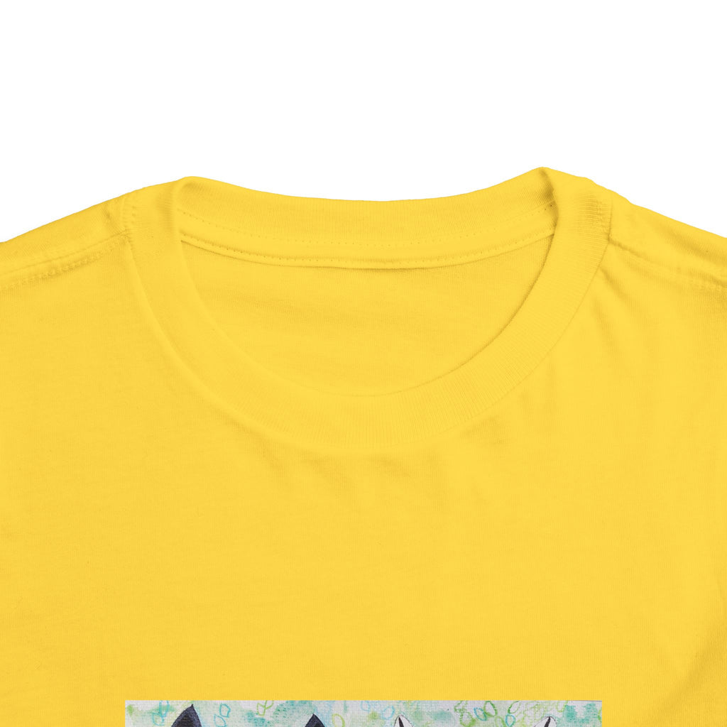 Toddler Tee — Colorful Folk Deer Illustration Kids Shirt