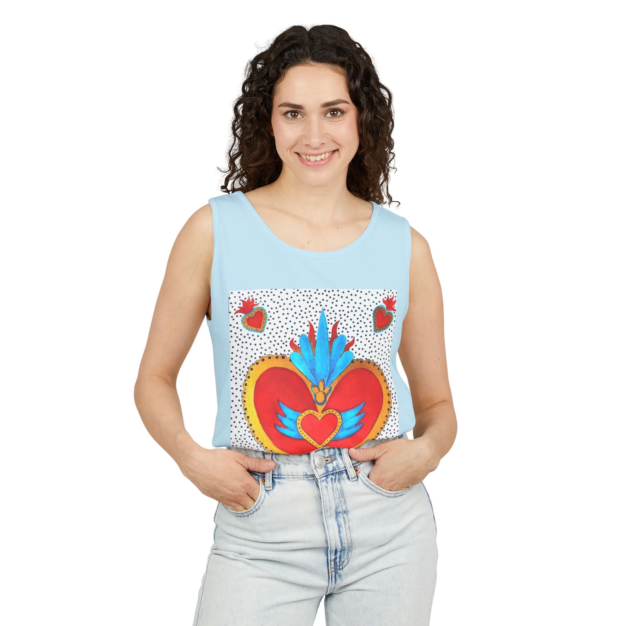 Corazón de Hojalata — Sacred Heart Tank Top | Alma Ligera
