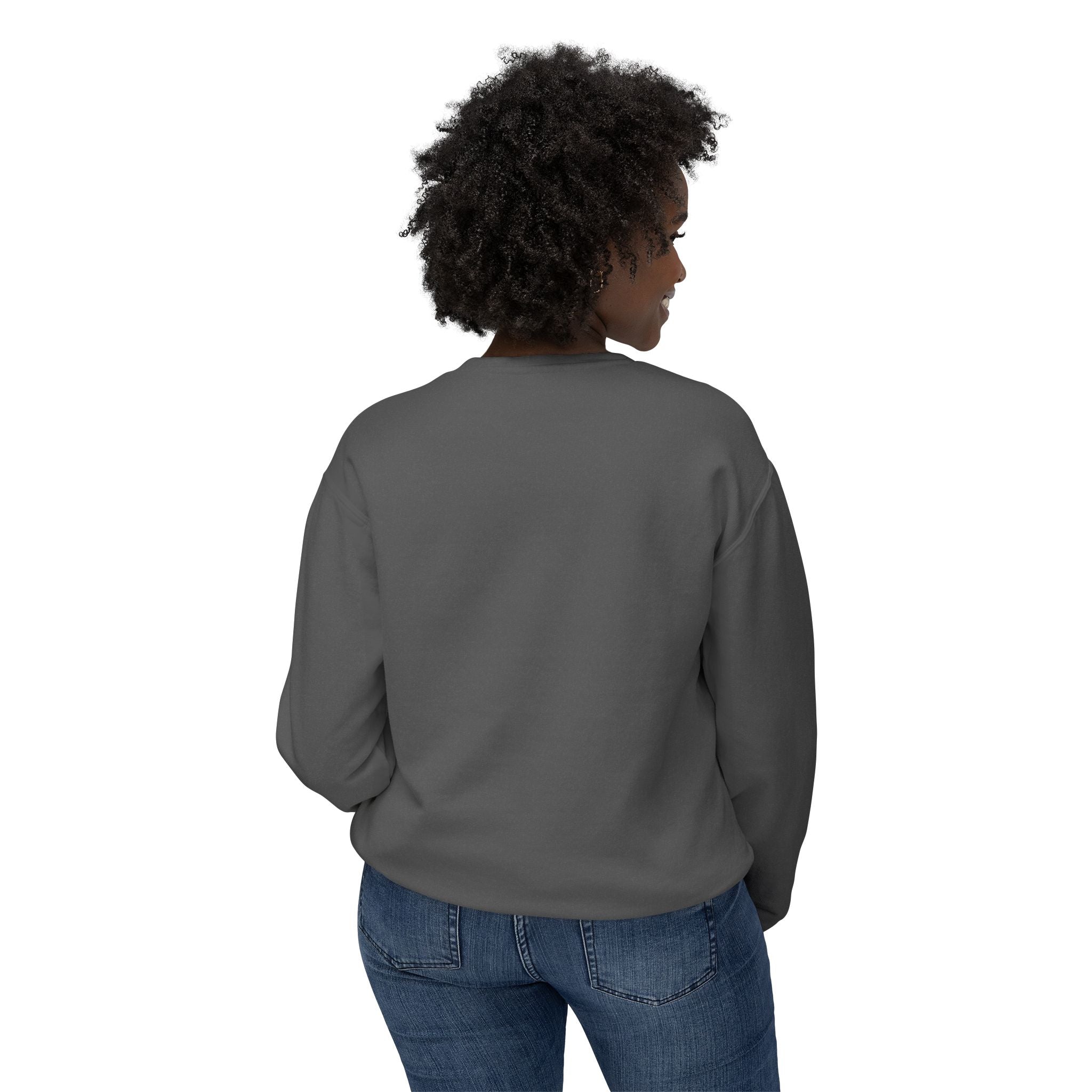 Sweat-shirt ras du cou Cœur Sacré — Motif de cœur coloré d'art populaire mexicain