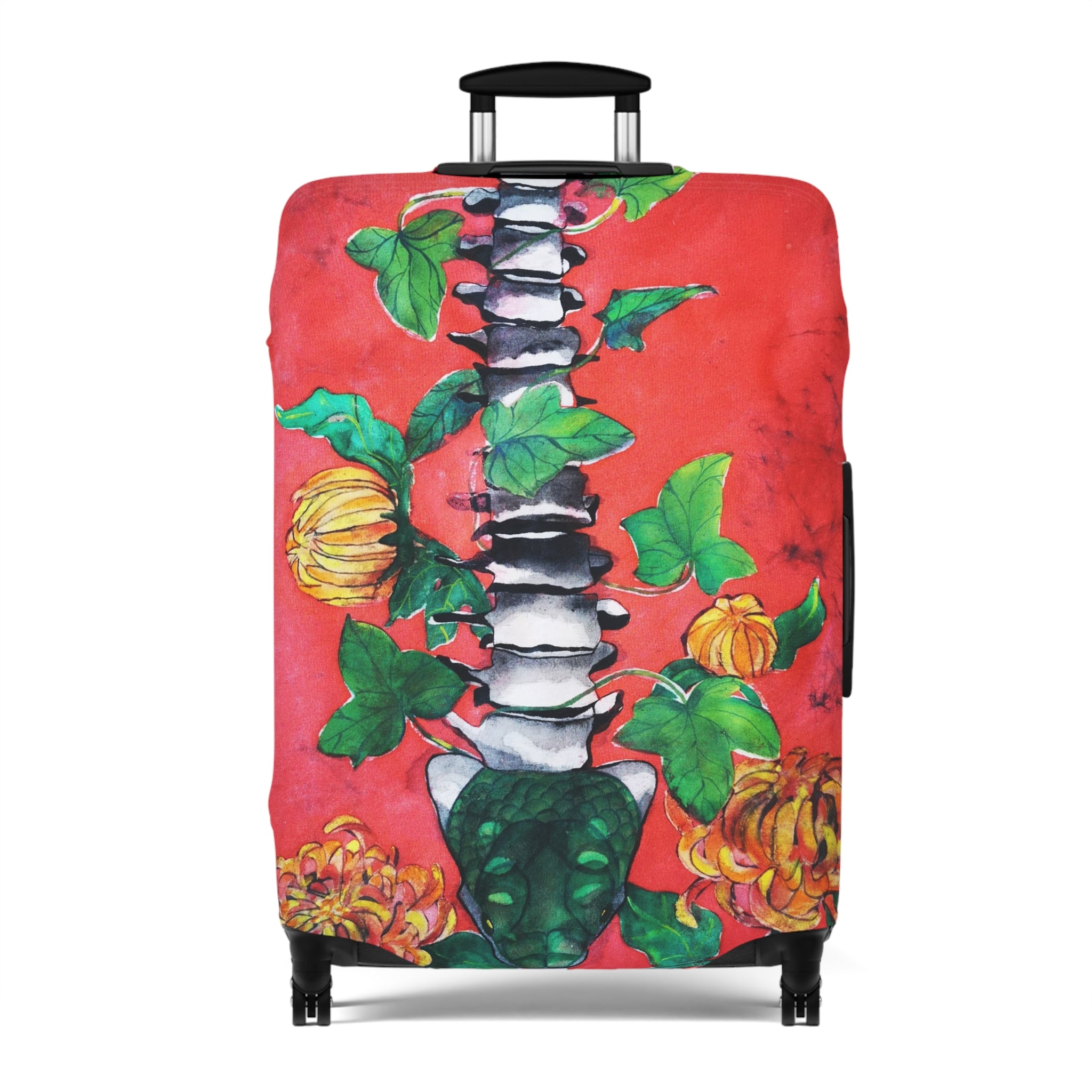 Luggage Cover - Spinal Vine Pumpkin Travel Protector