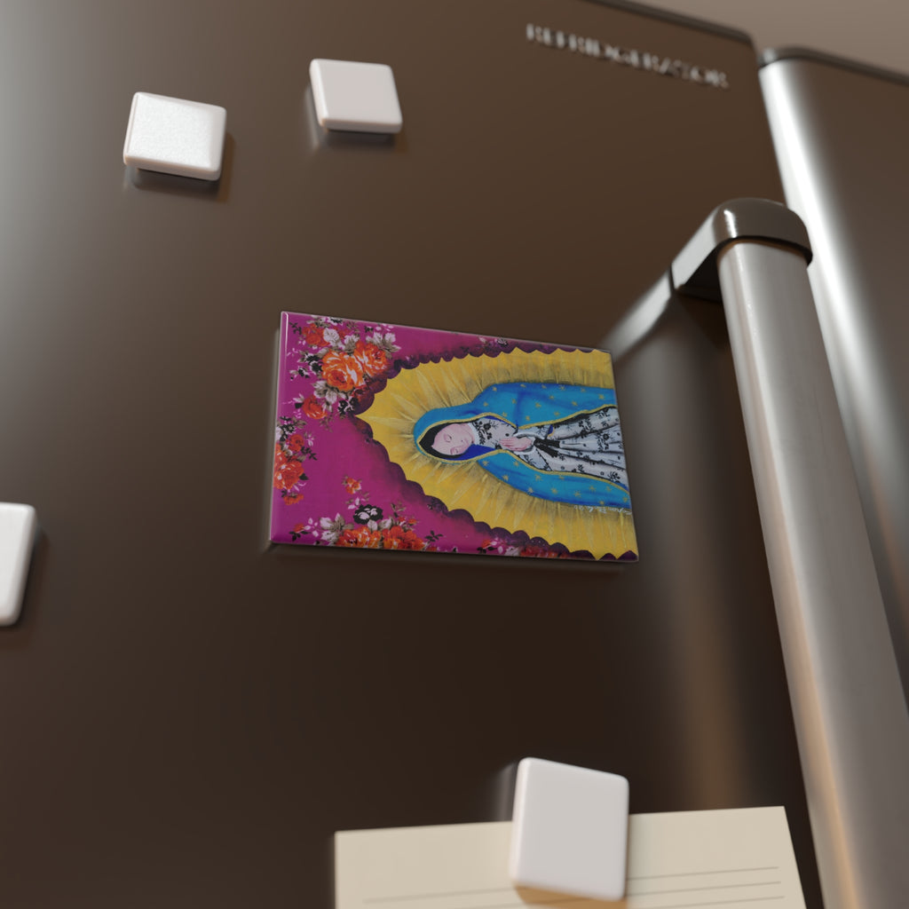 Our Lady of Guadalupe Rectangle Magnet — Religious Catholic Decorative Fridge Magnet