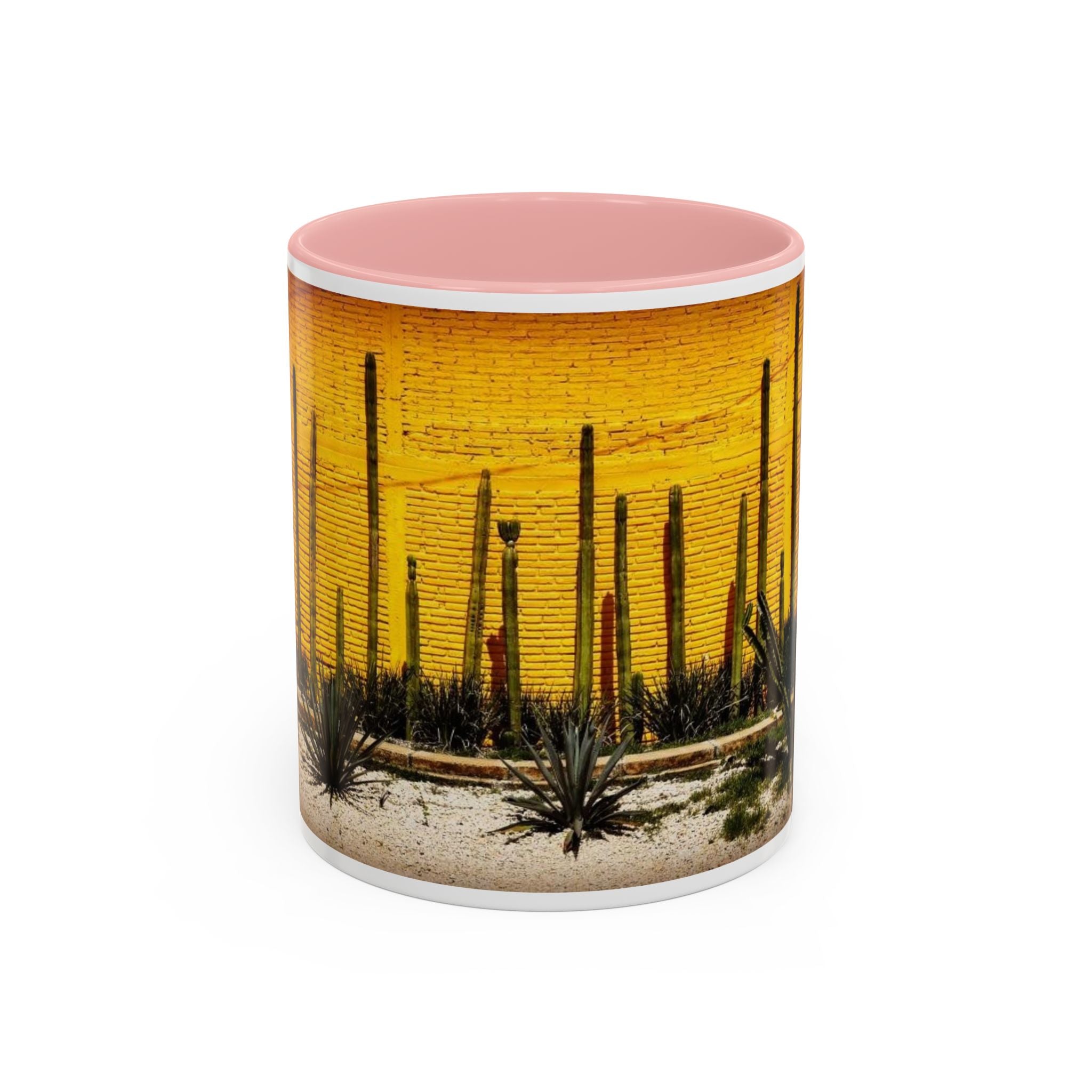 Desert Sunset Coffee Mug — Saguaro Cactus Accent Mug (11/15 oz)