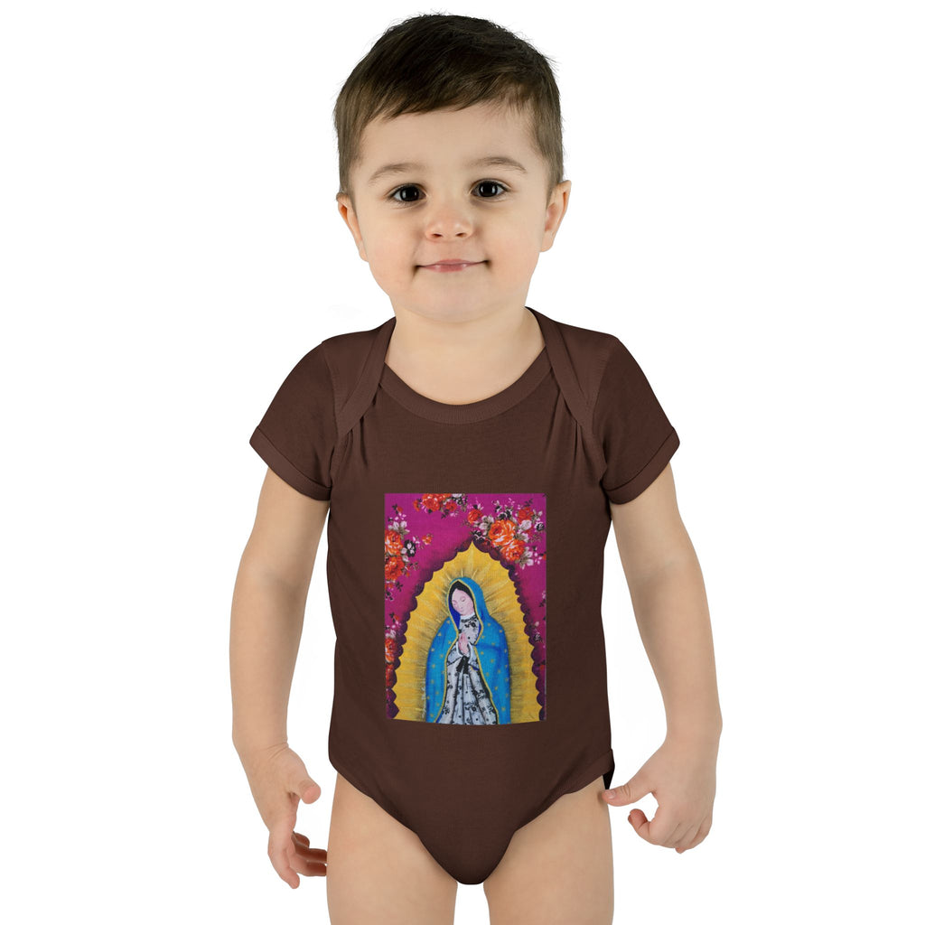 Our Lady of Guadalupe Baby Bodysuit – Infant Catholic Religious Onesie