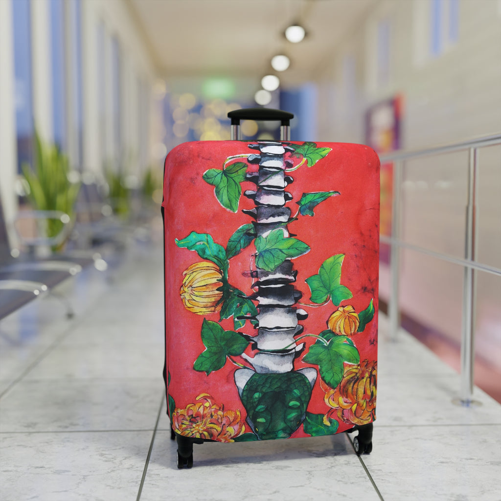 Luggage Cover - Spinal Vine Pumpkin Travel Protector