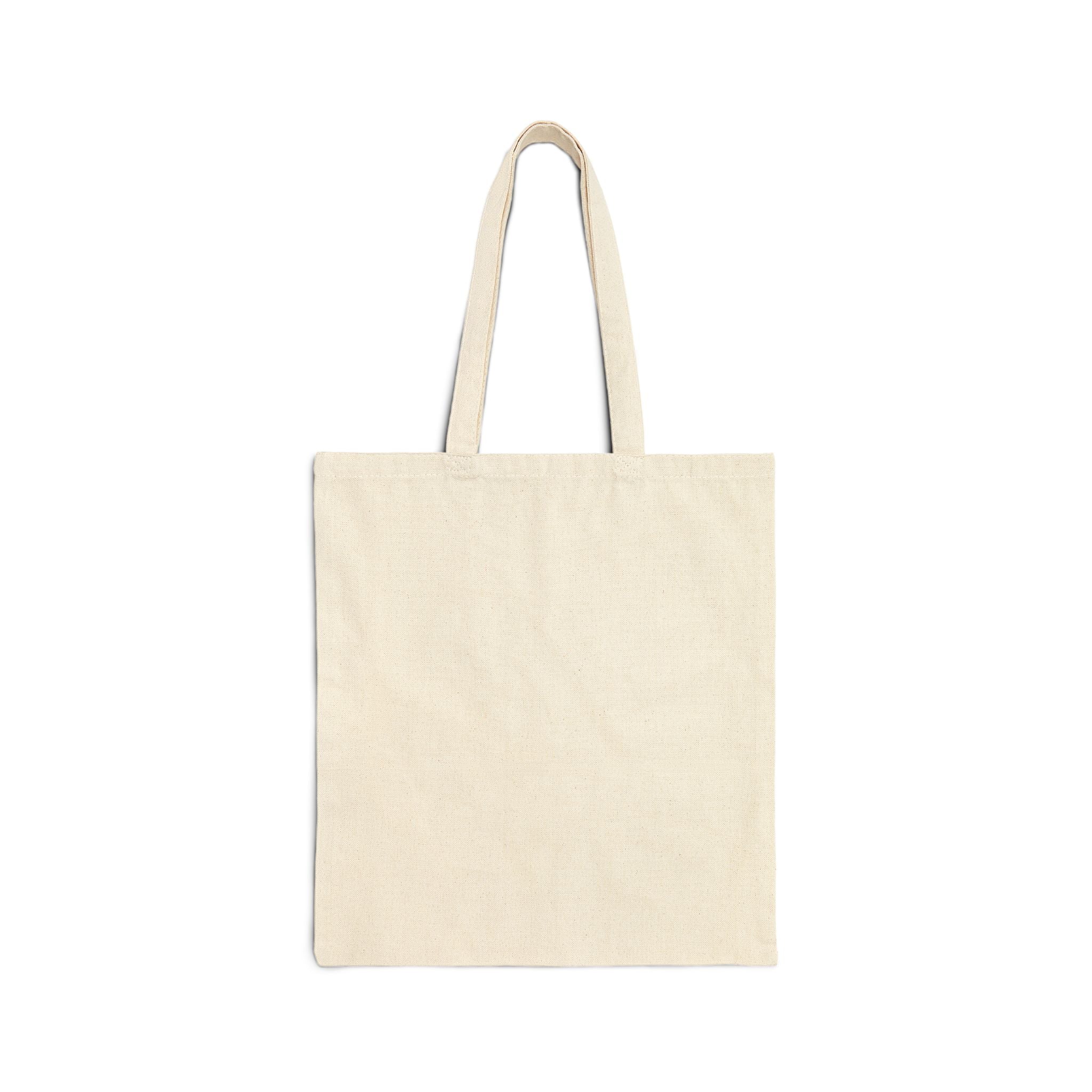 Ocean Arch Canvas Tote — Watercolor Whale Tail Beach Bag
