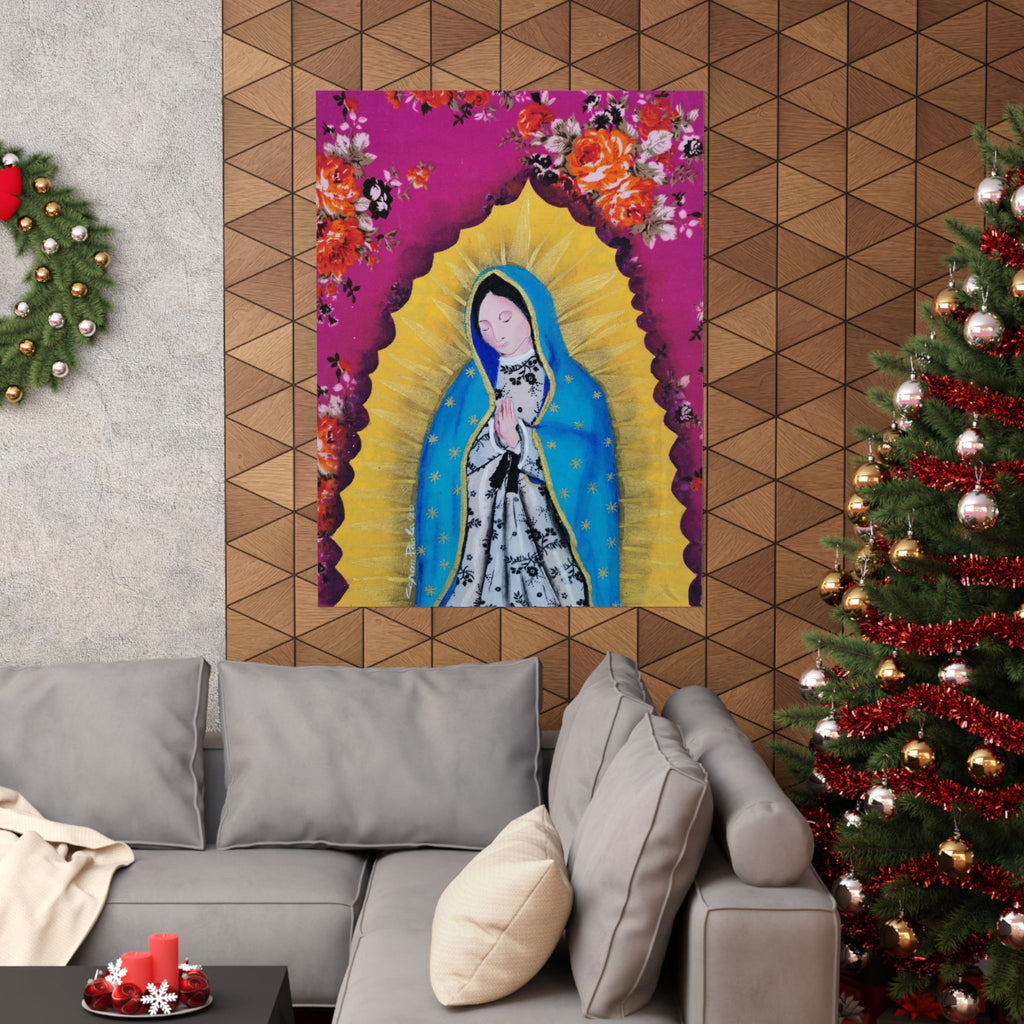 Our Lady of Guadalupe Poster — Matte Vertical Religious Wall Art