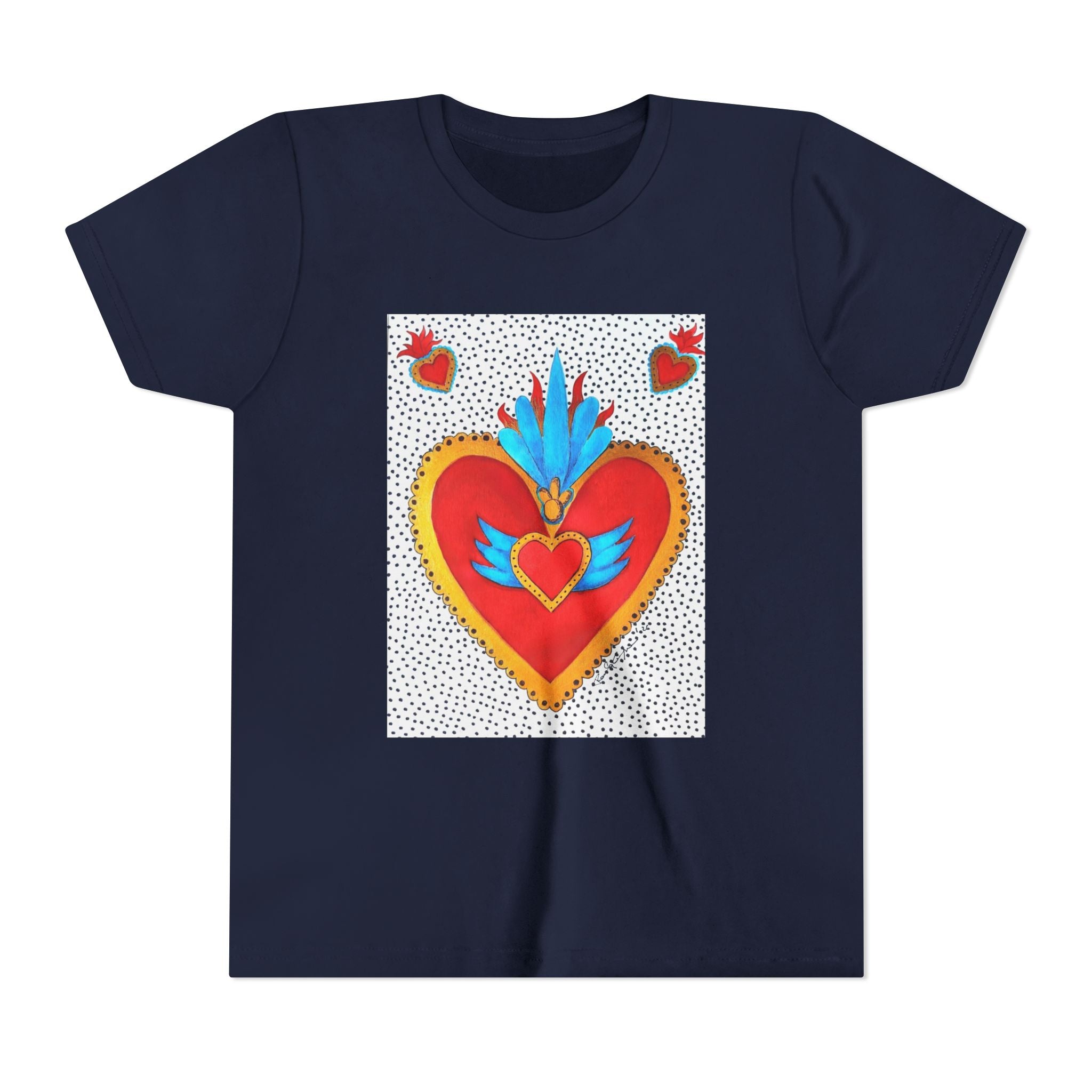 T-shirt enfant - T-shirt enfant graphique Cœur sacré coloré