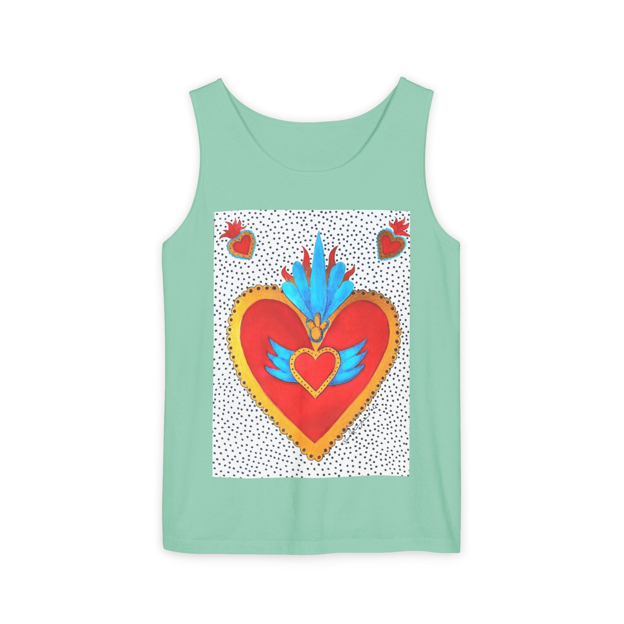 Corazón de Hojalata — Sacred Heart Tank Top | Alma Ligera
