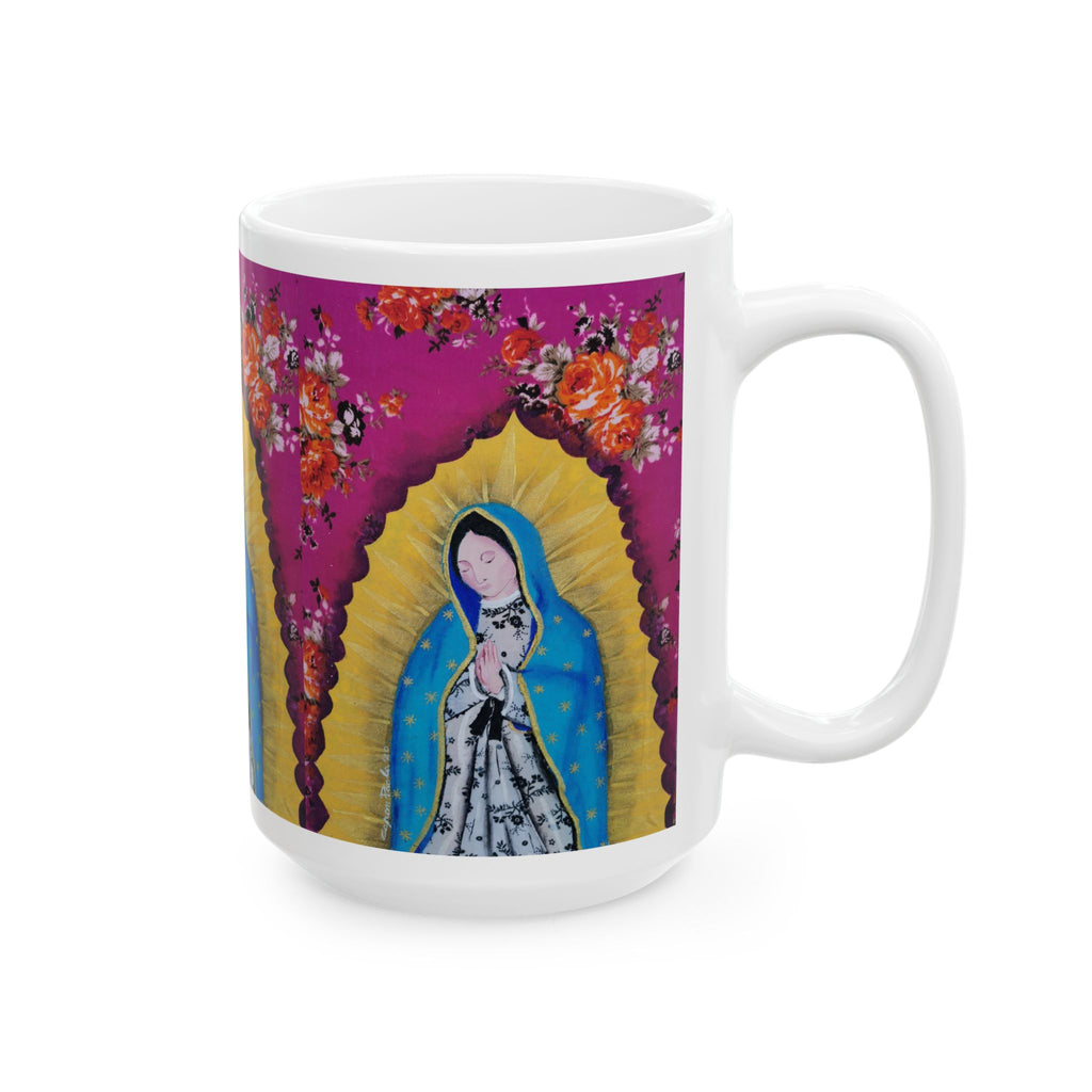 Our Lady of Guadalupe Ceramic Mug — Religious Catholic Faith Coffee Cup (11oz/15oz)