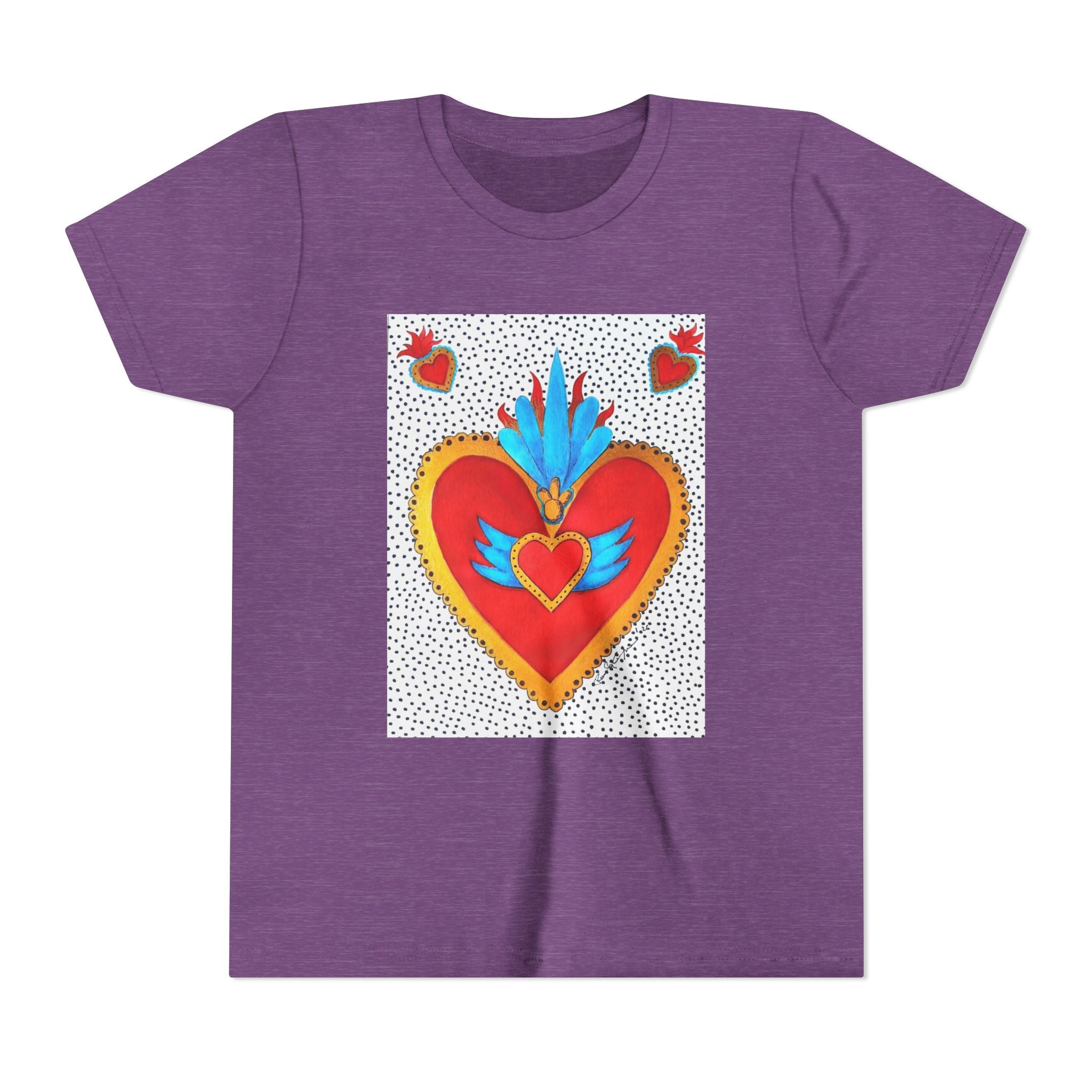 T-shirt enfant - T-shirt enfant graphique Cœur sacré coloré