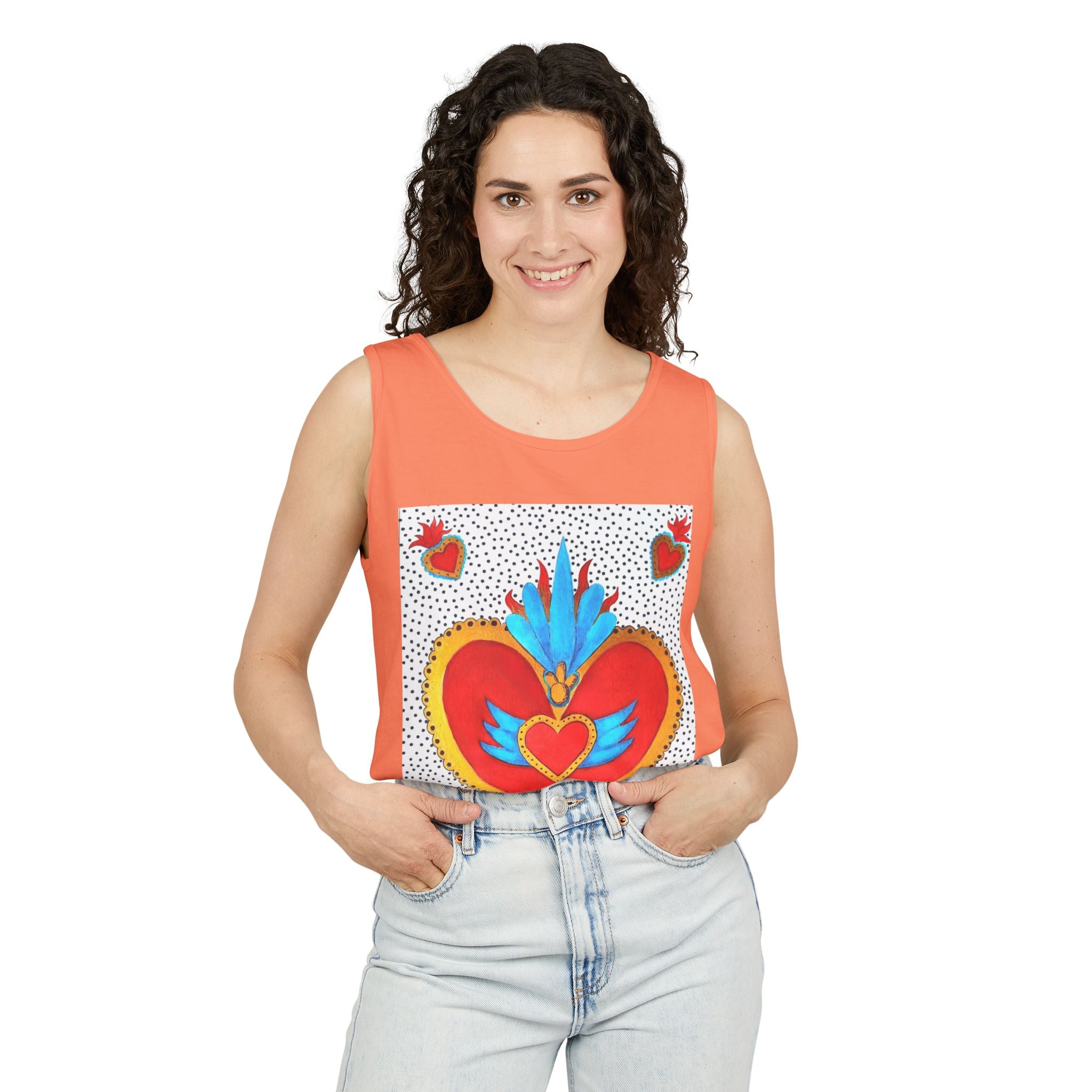 Corazón de Hojalata — Sacred Heart Tank Top | Alma Ligera
