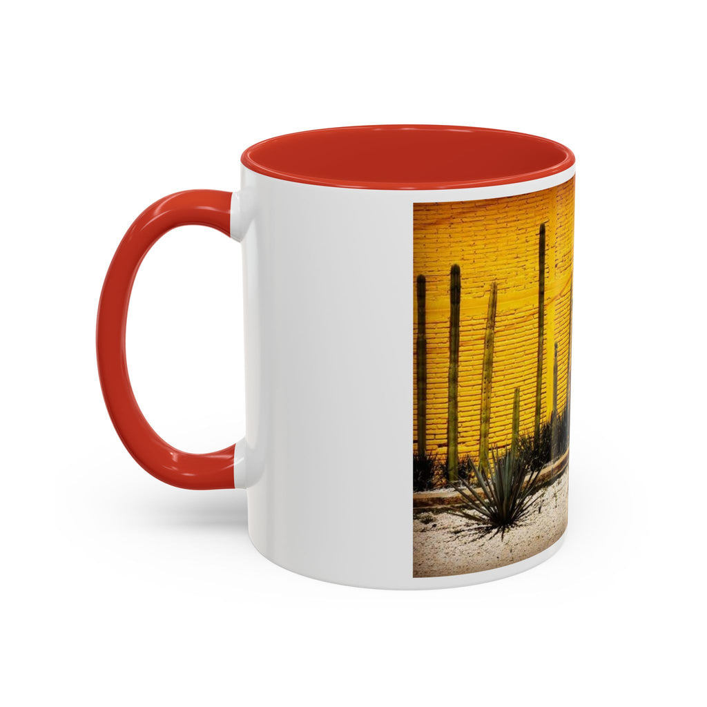 Desert Sunset Coffee Mug — Saguaro Cactus Accent Mug (11/15 oz)