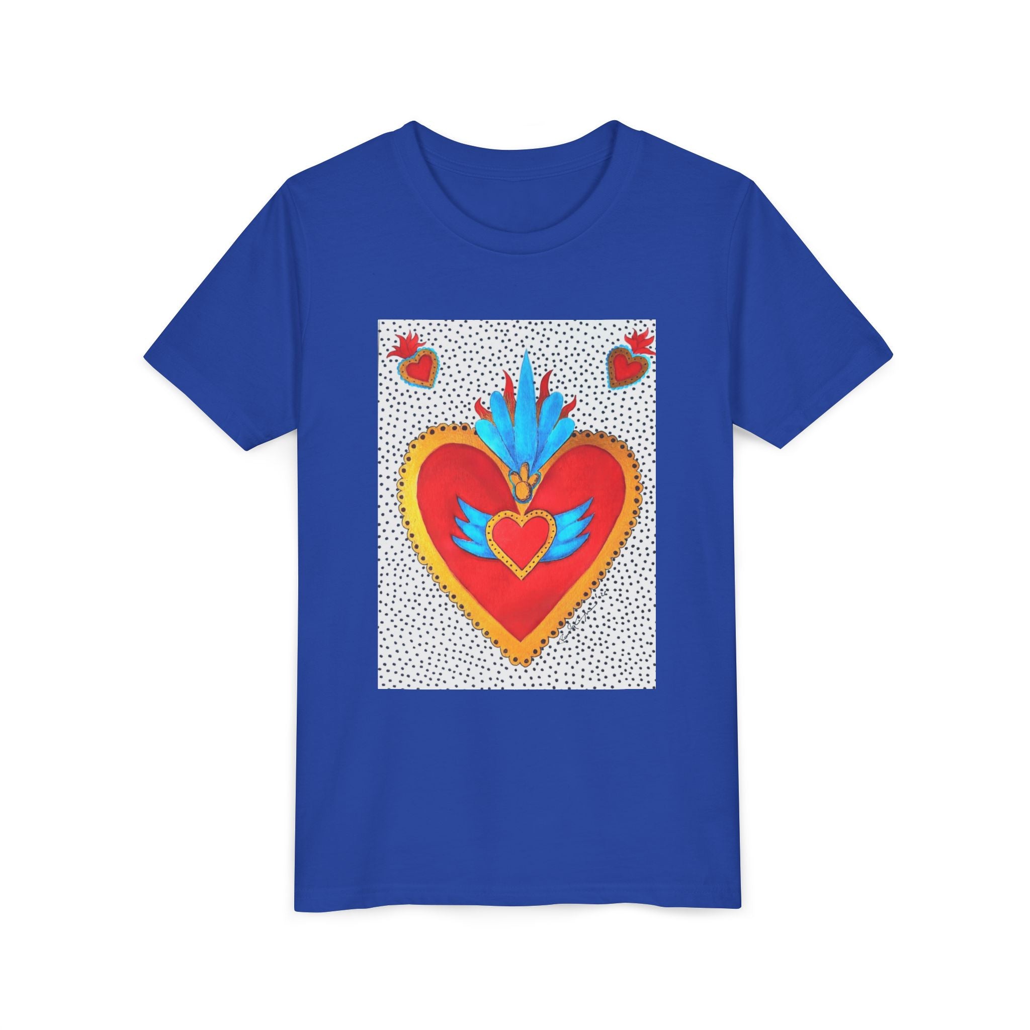 T-shirt enfant - T-shirt enfant graphique Cœur sacré coloré