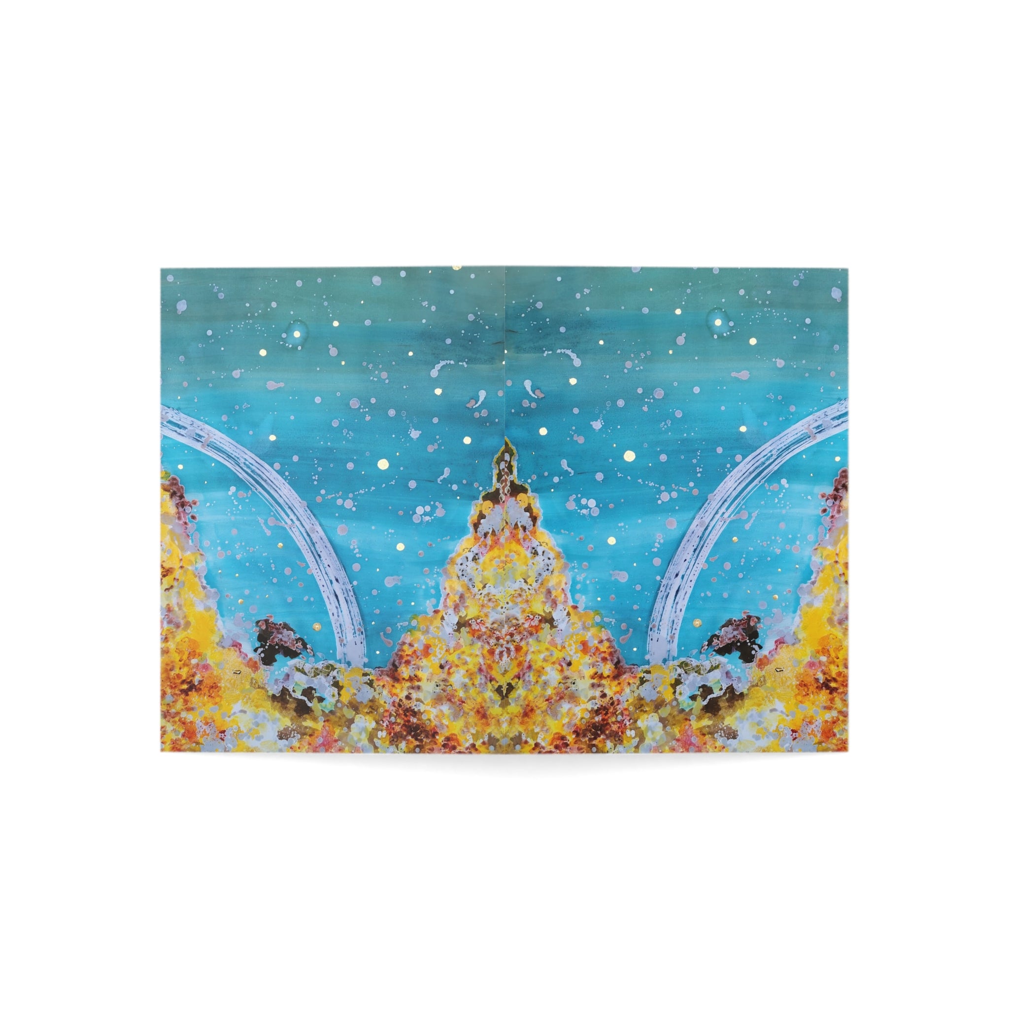 Greeting Card — Abstract Ocean Sky Art Card (Single or Multi-Pack)