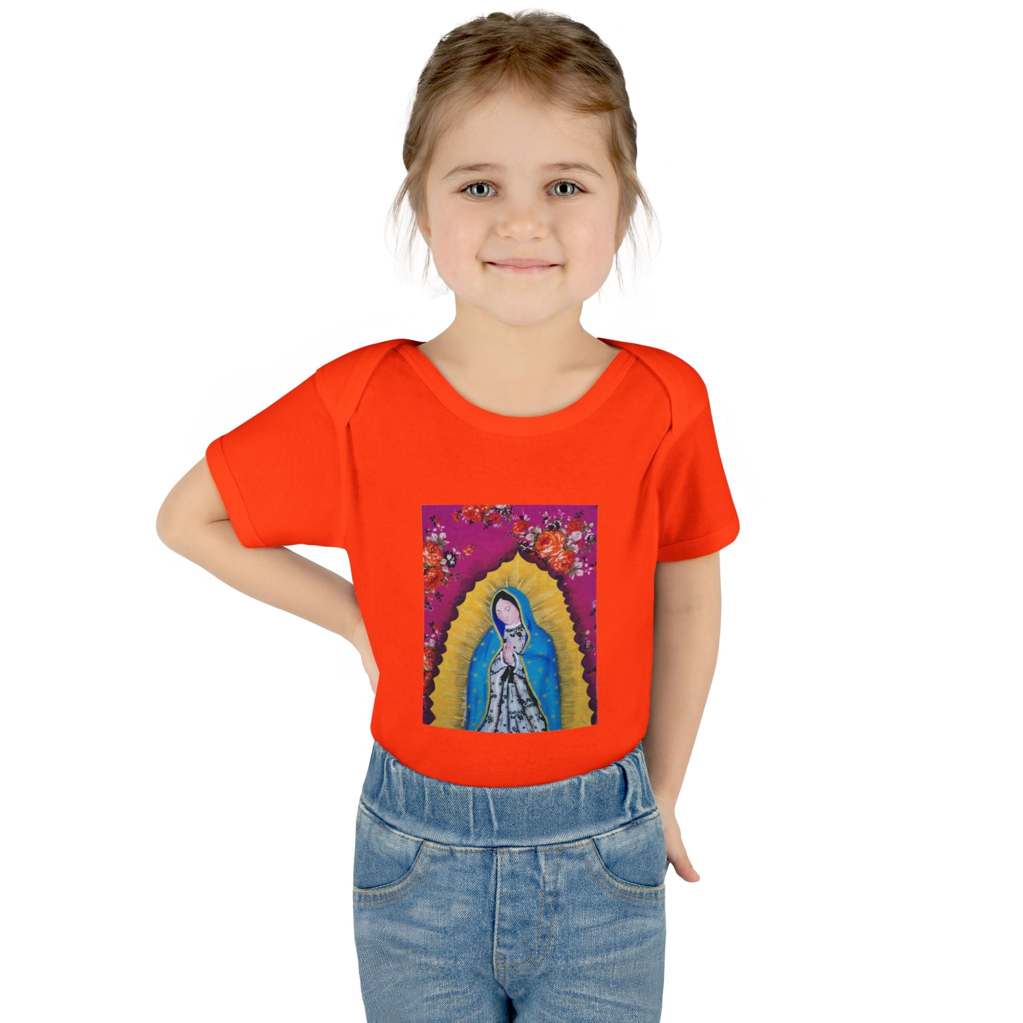 Our Lady of Guadalupe Baby Bodysuit – Infant Catholic Religious Onesie
