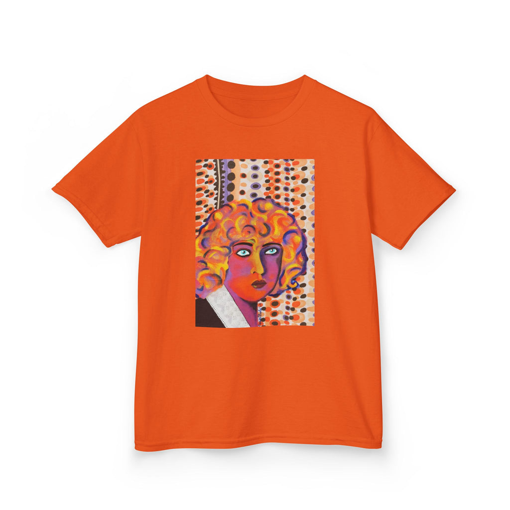 Kids Art Tee — Colorful Nahui Olin Pop Portrait Graphic