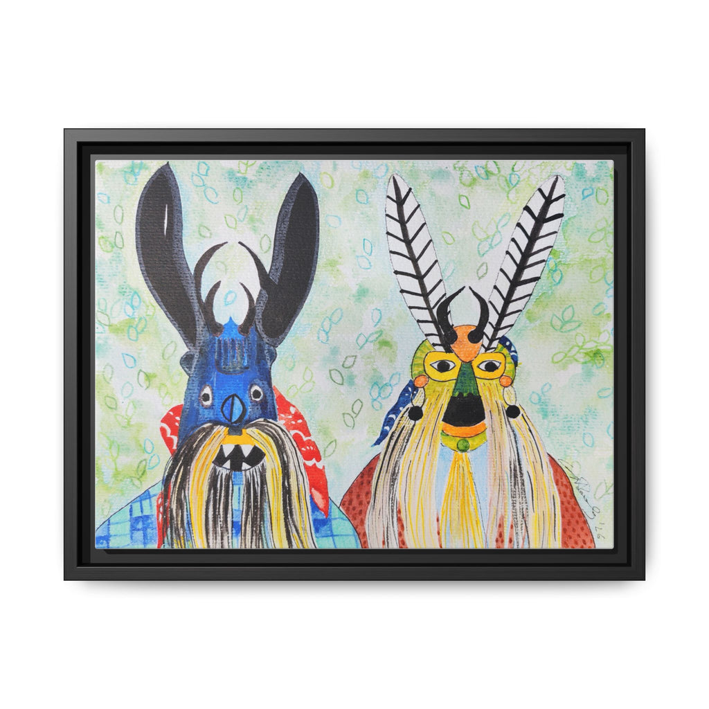 Diablos de Ixtlahuaca â€” Framed Matte Canvas | Alma Ligera