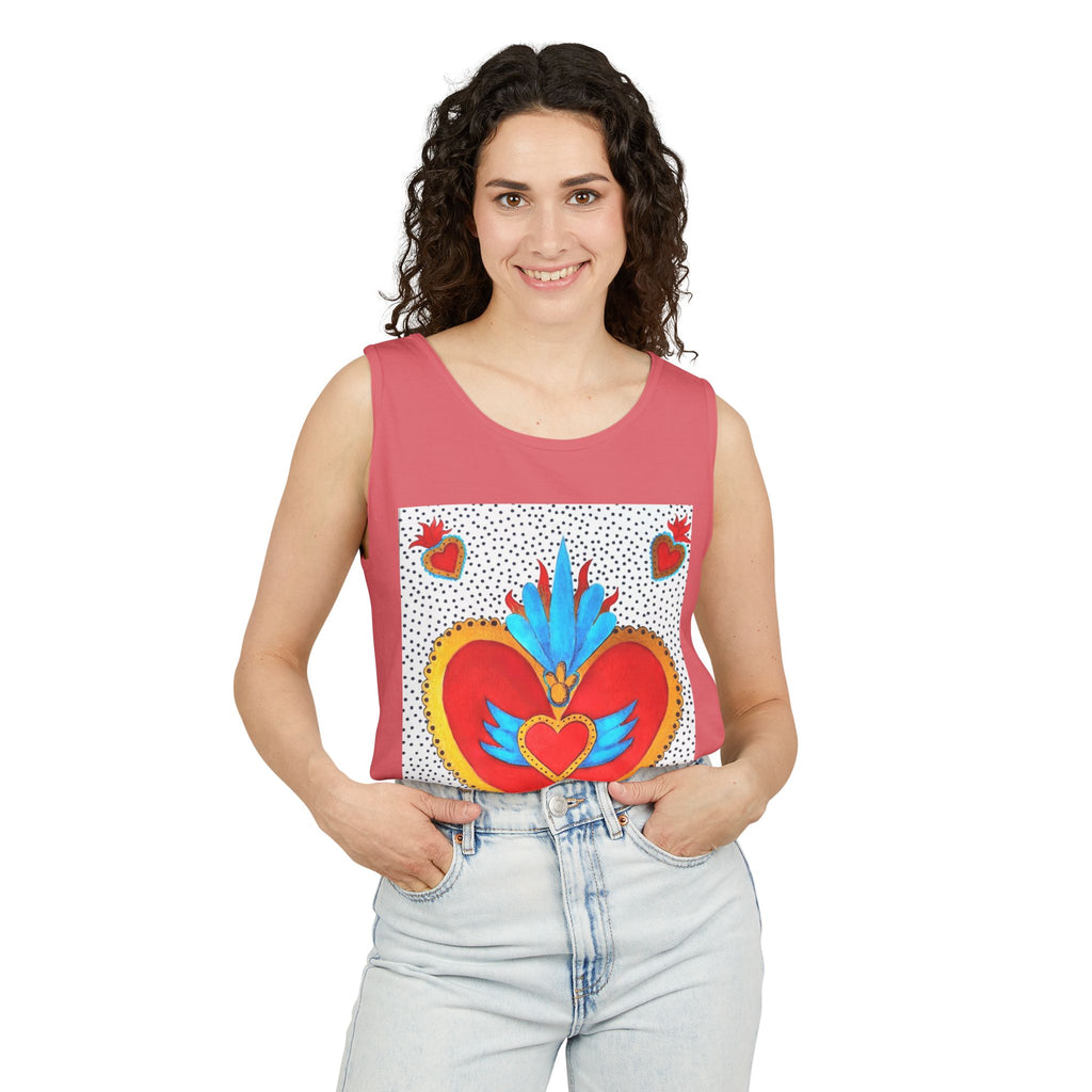 Corazón de Hojalata — Sacred Heart Tank Top | Alma Ligera
