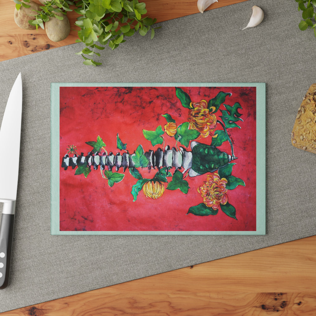 Energía Infinita — Glass Cutting Board | Alma Ligera