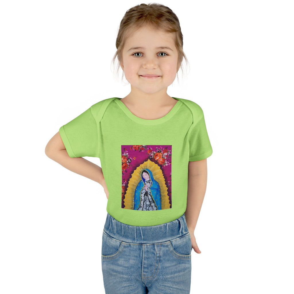 Our Lady of Guadalupe Baby Bodysuit – Infant Catholic Religious Onesie