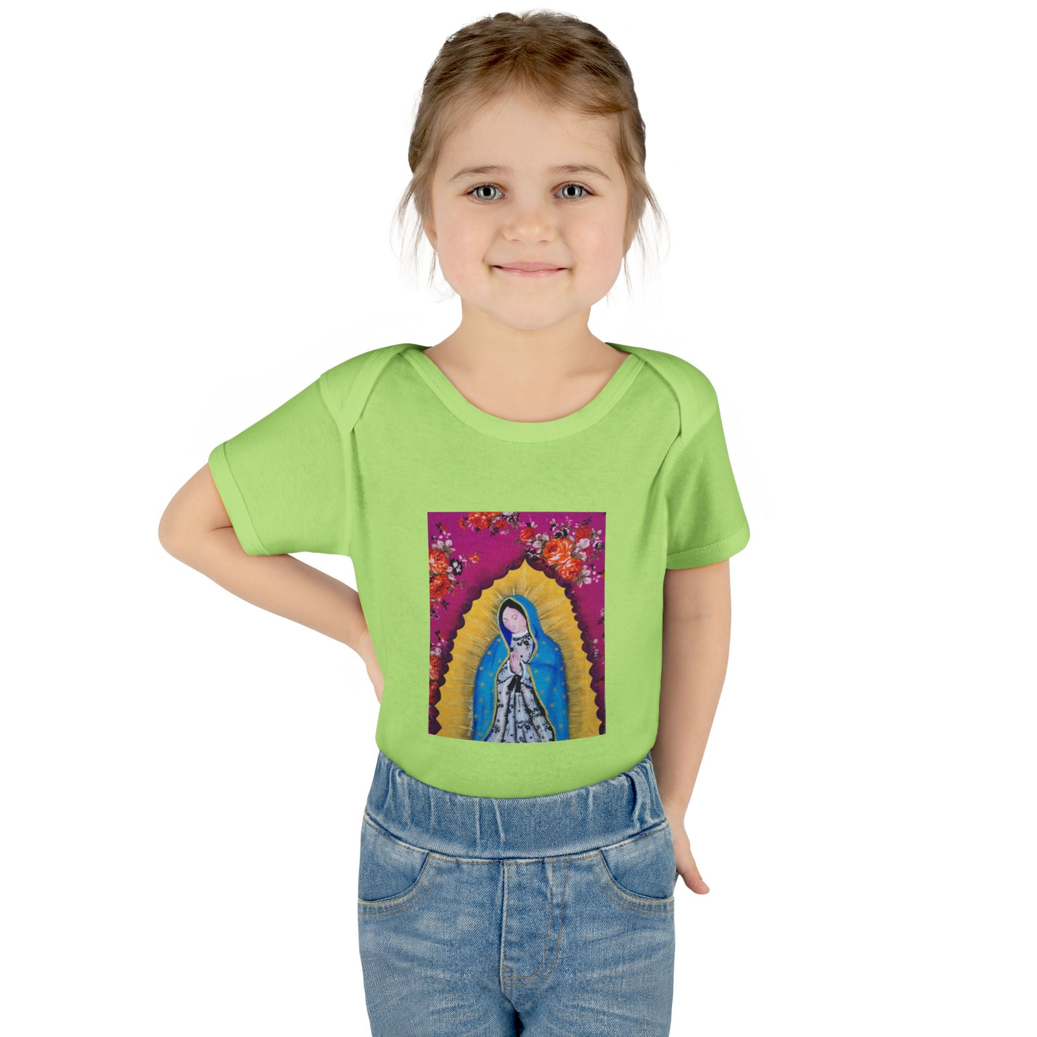 Our Lady of Guadalupe Baby Bodysuit – Infant Catholic Religious Onesie