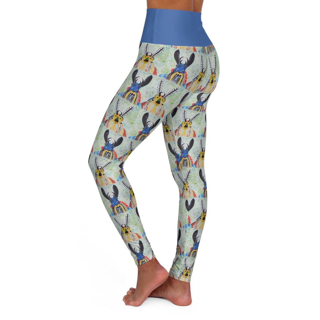 Bunny Rainbow High-Waist Yoga Leggings