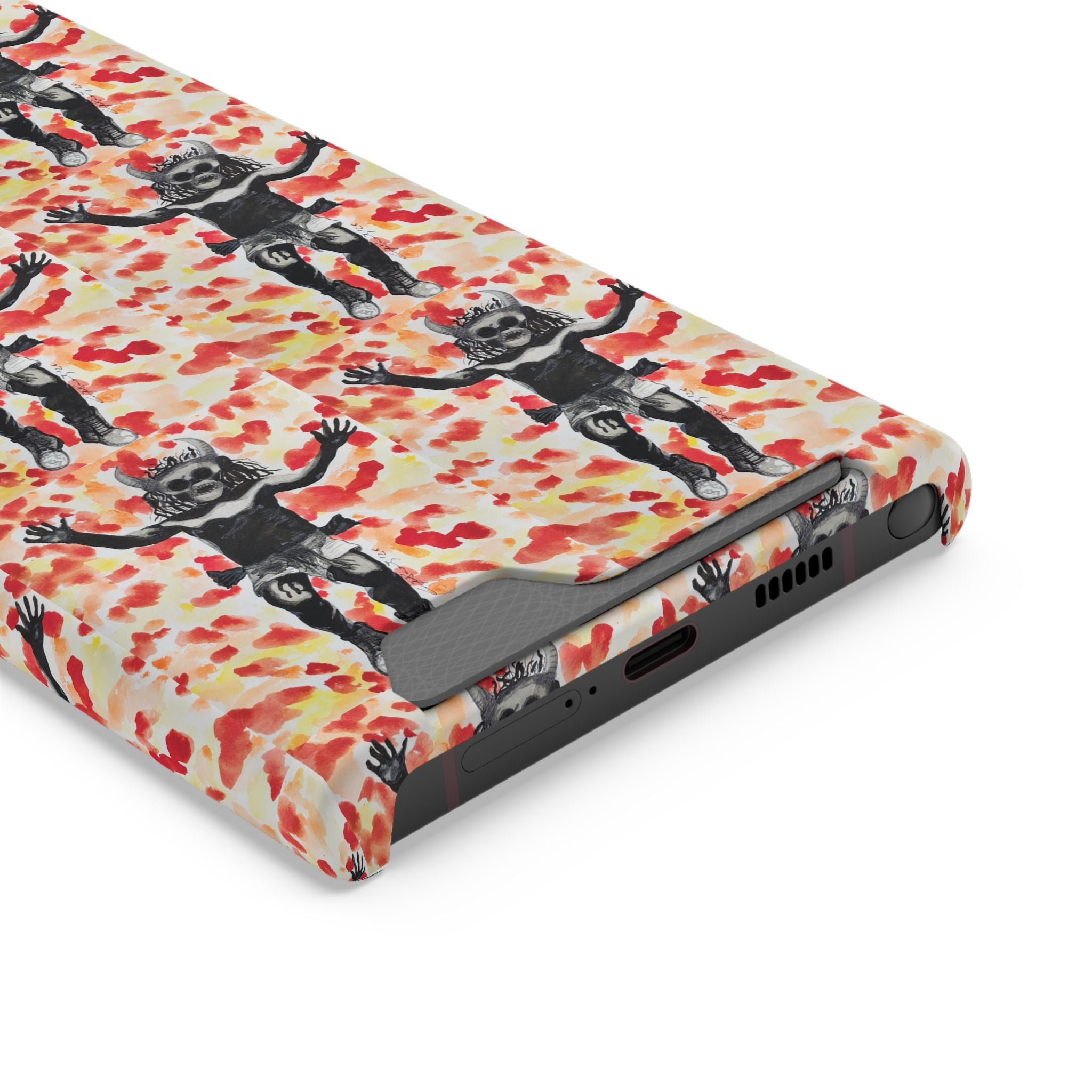 Diablo de Tilcajete â€” Phone Case with Card Holder | Alma Ligera