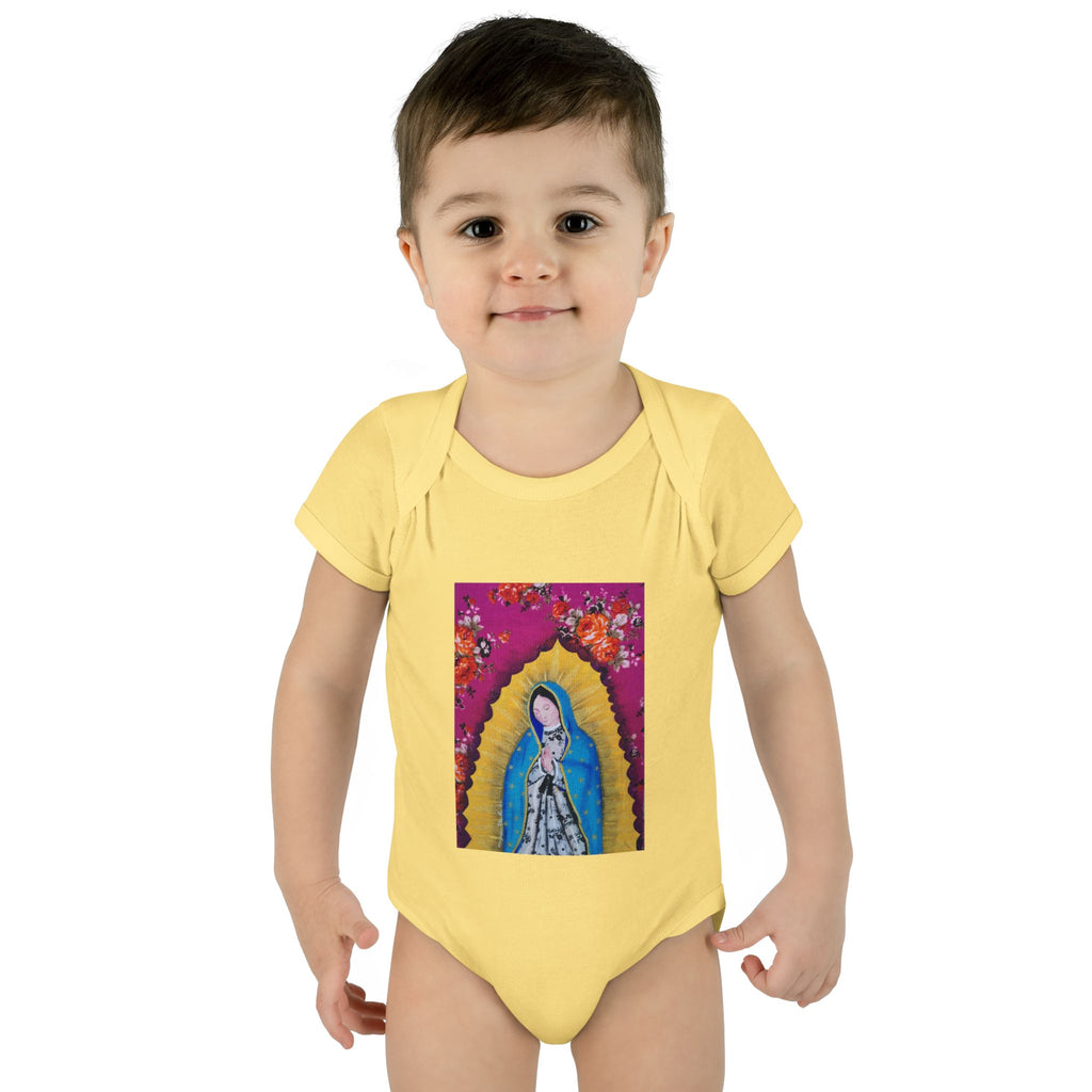 Our Lady of Guadalupe Baby Bodysuit – Infant Catholic Religious Onesie