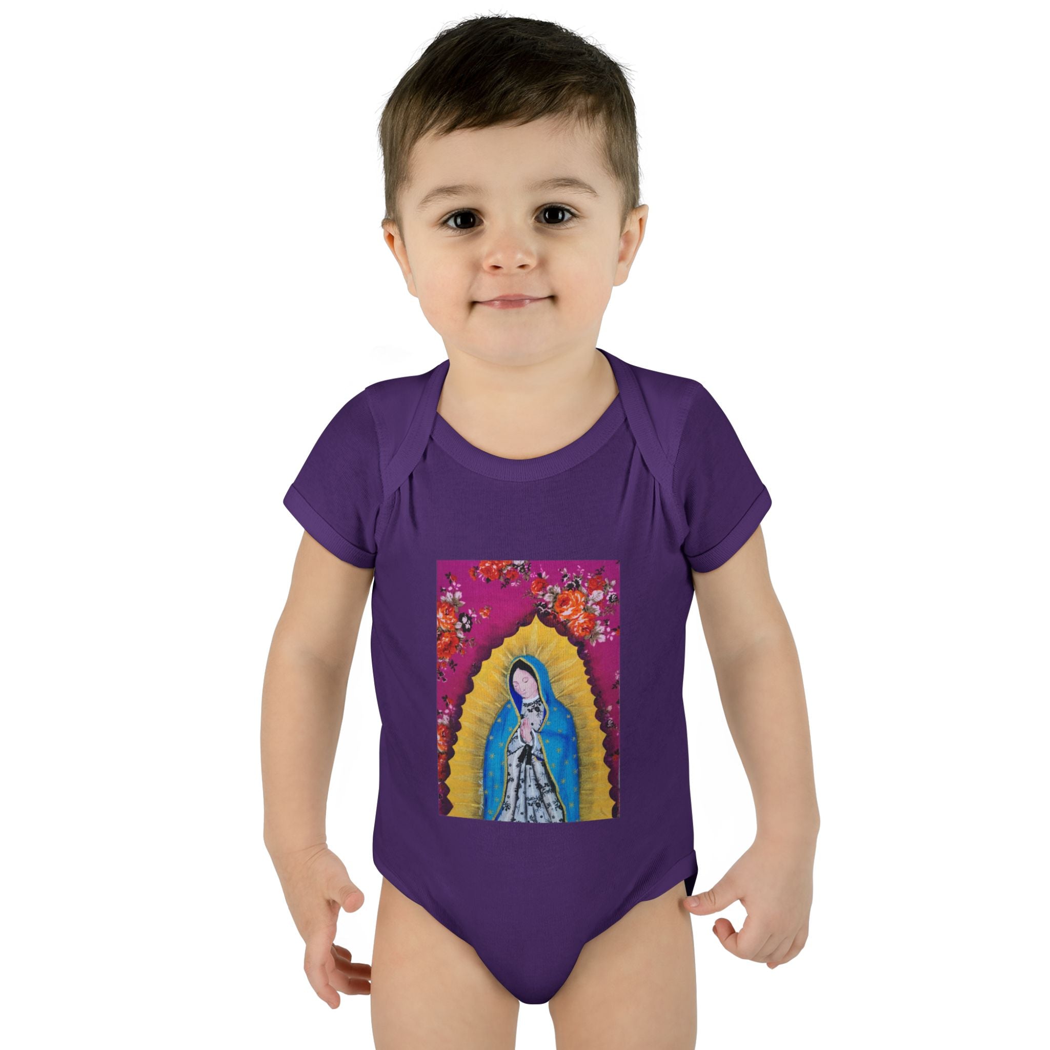 Our Lady of Guadalupe Baby Bodysuit – Infant Catholic Religious Onesie