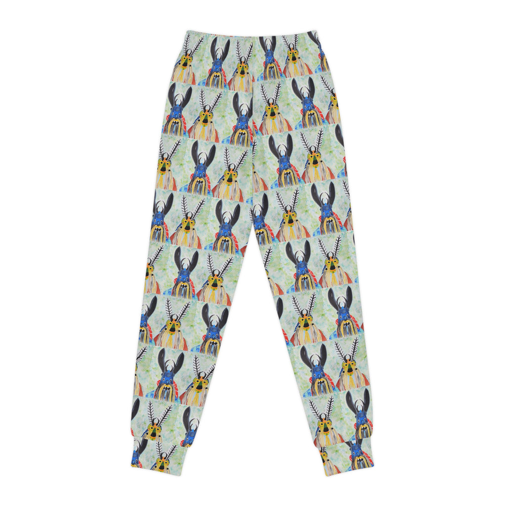 Kids Donkey Pattern All-Over-Print Joggers